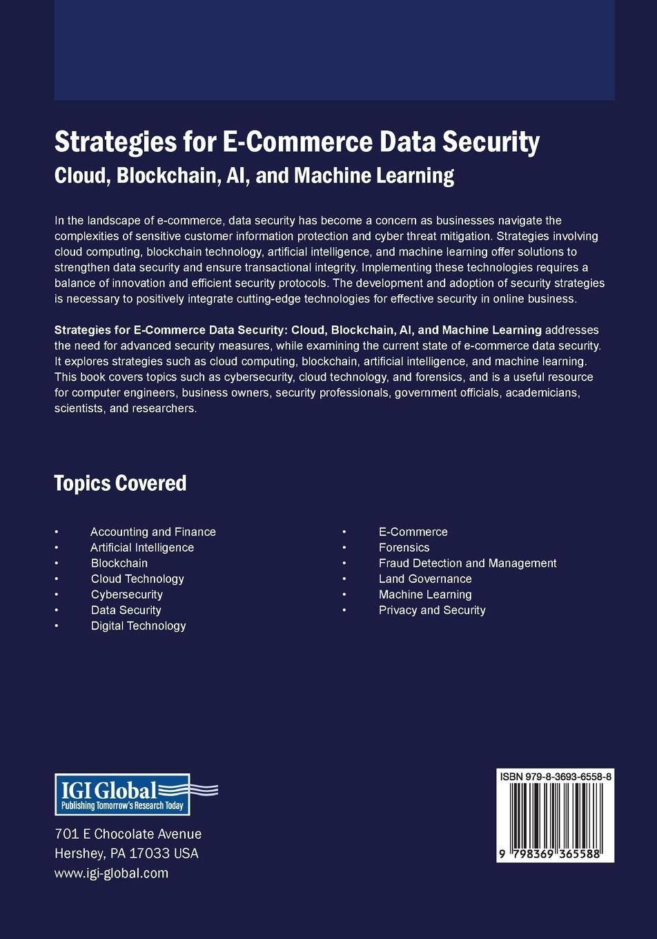 Rückseitencover Strategies for E-Commerce Data Security