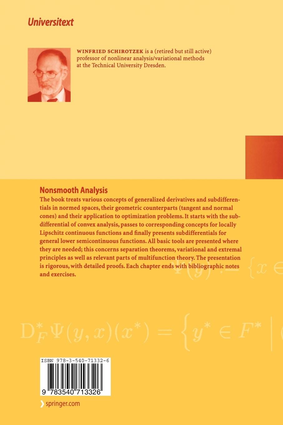 Rückseitencover Nonsmooth Analysis