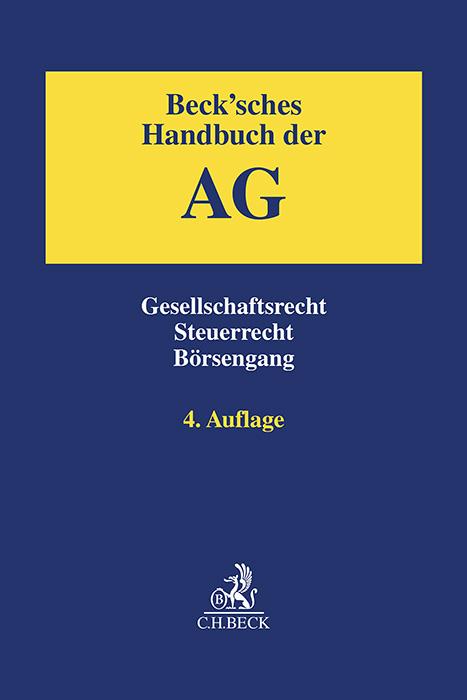 Vorderes Coverbild Beck'sches Handbuch der AG