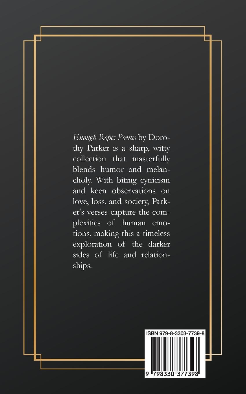 Rückseitencover Enough Rope