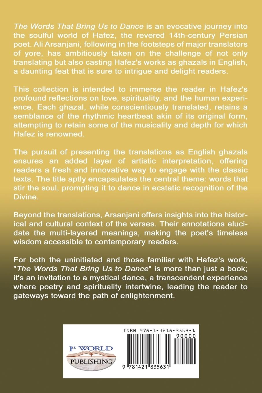 Rückseitencover The Words That Bring Us to Dance