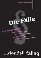 Vorderes Coverbild Die Fälle. BGB, Schuldrecht BT 1