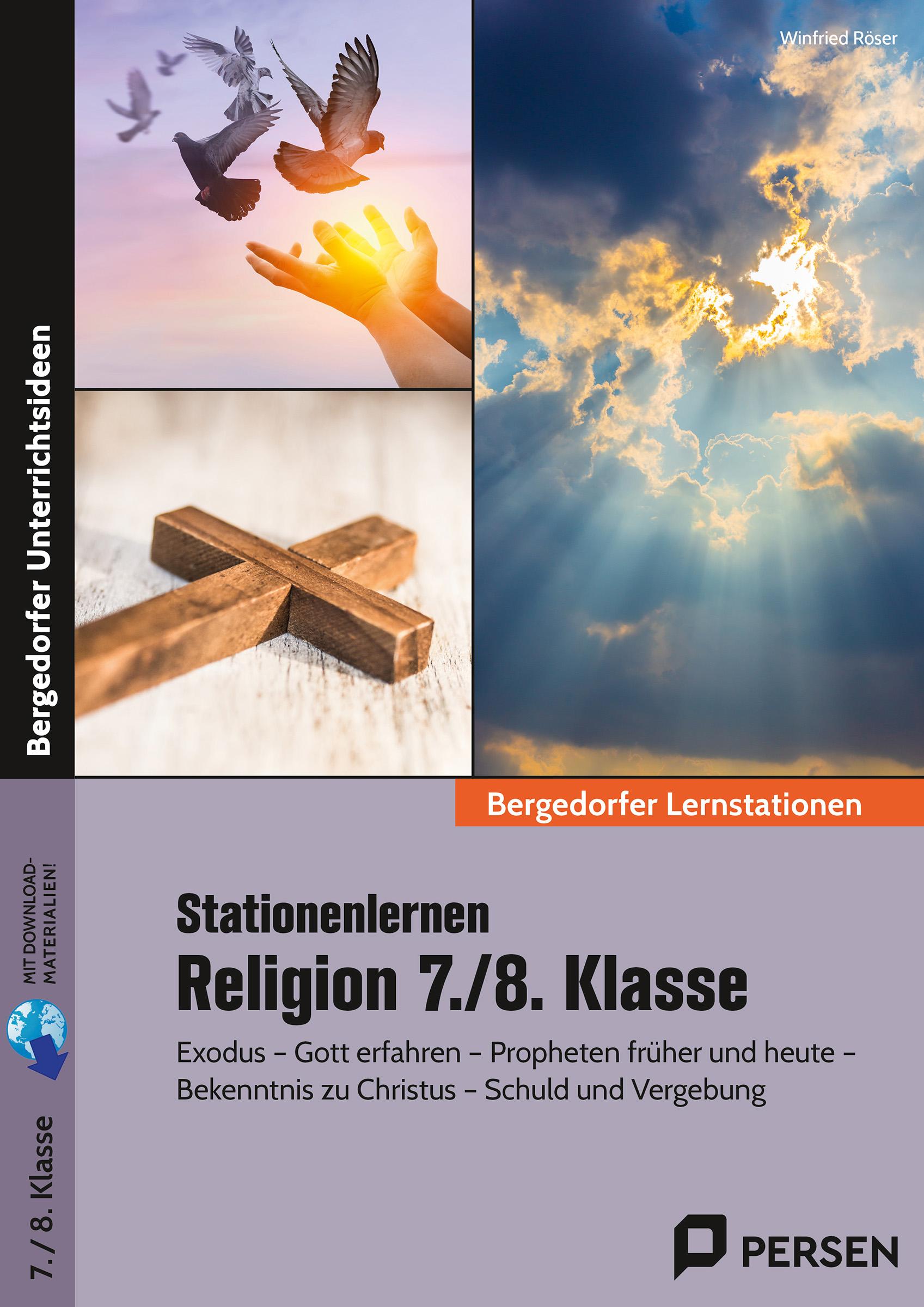 Vorderes Coverbild Stationenlernen Religion 7./8. Klasse