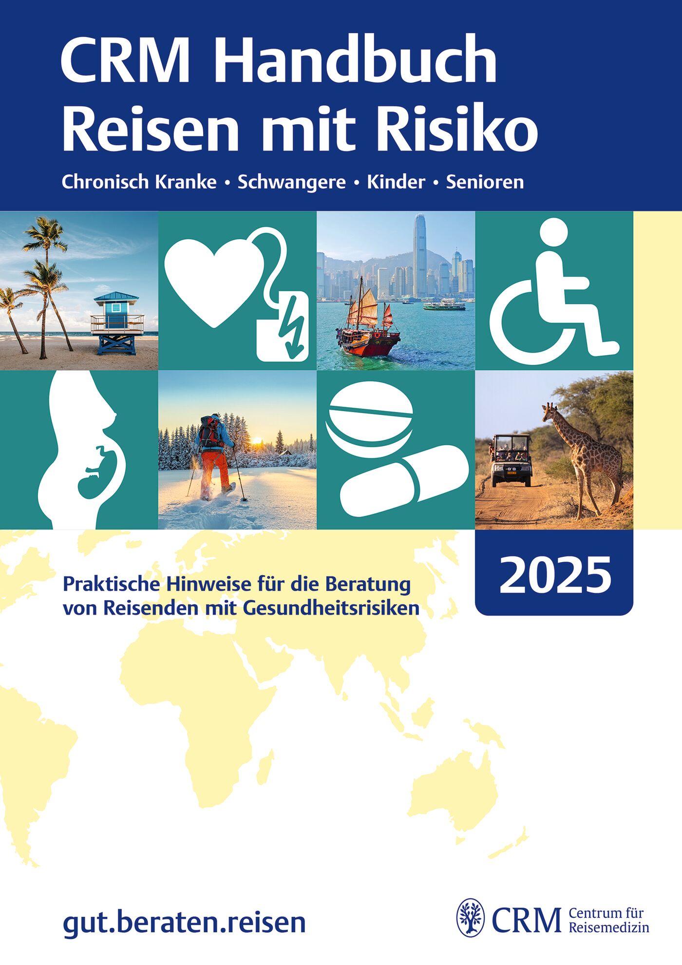 Vorderes Coverbild CRM Handbuch Reisen mit Risiko 2025