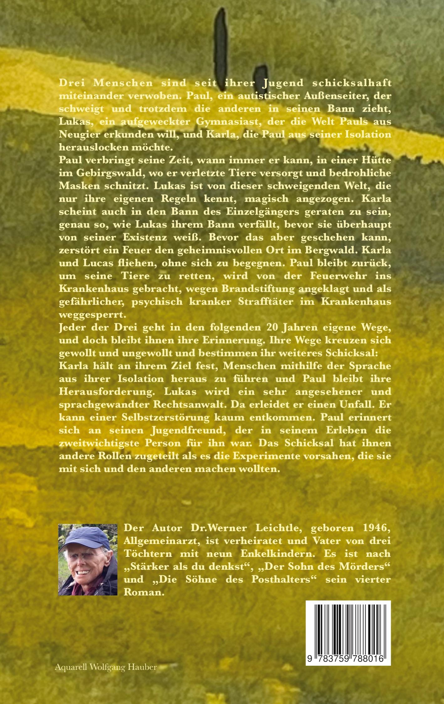 Rückseitencover Im Spiegel der Sprachlosigkeit