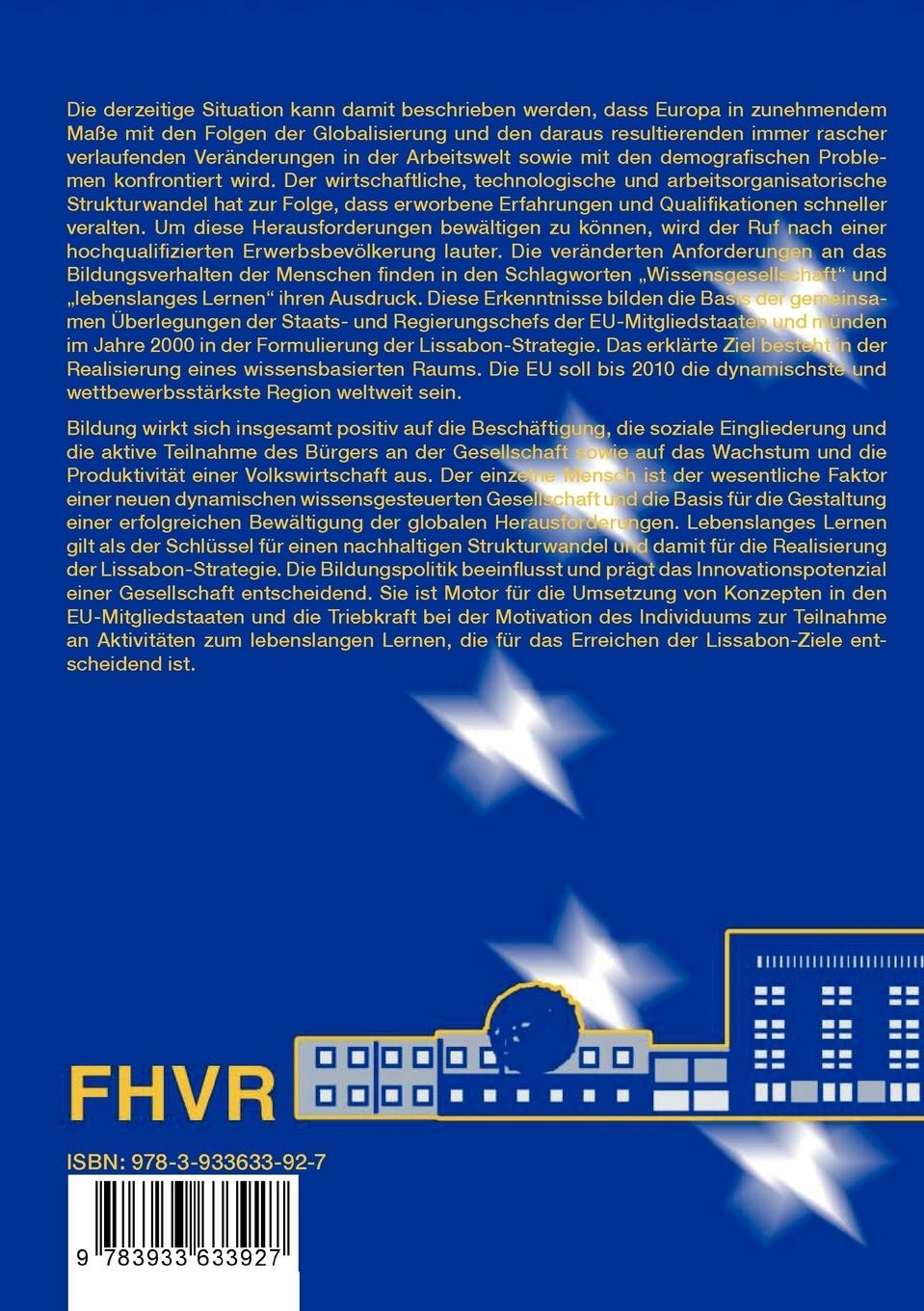 Rückseitencover Die Realisierung der Lissabon-Strategie