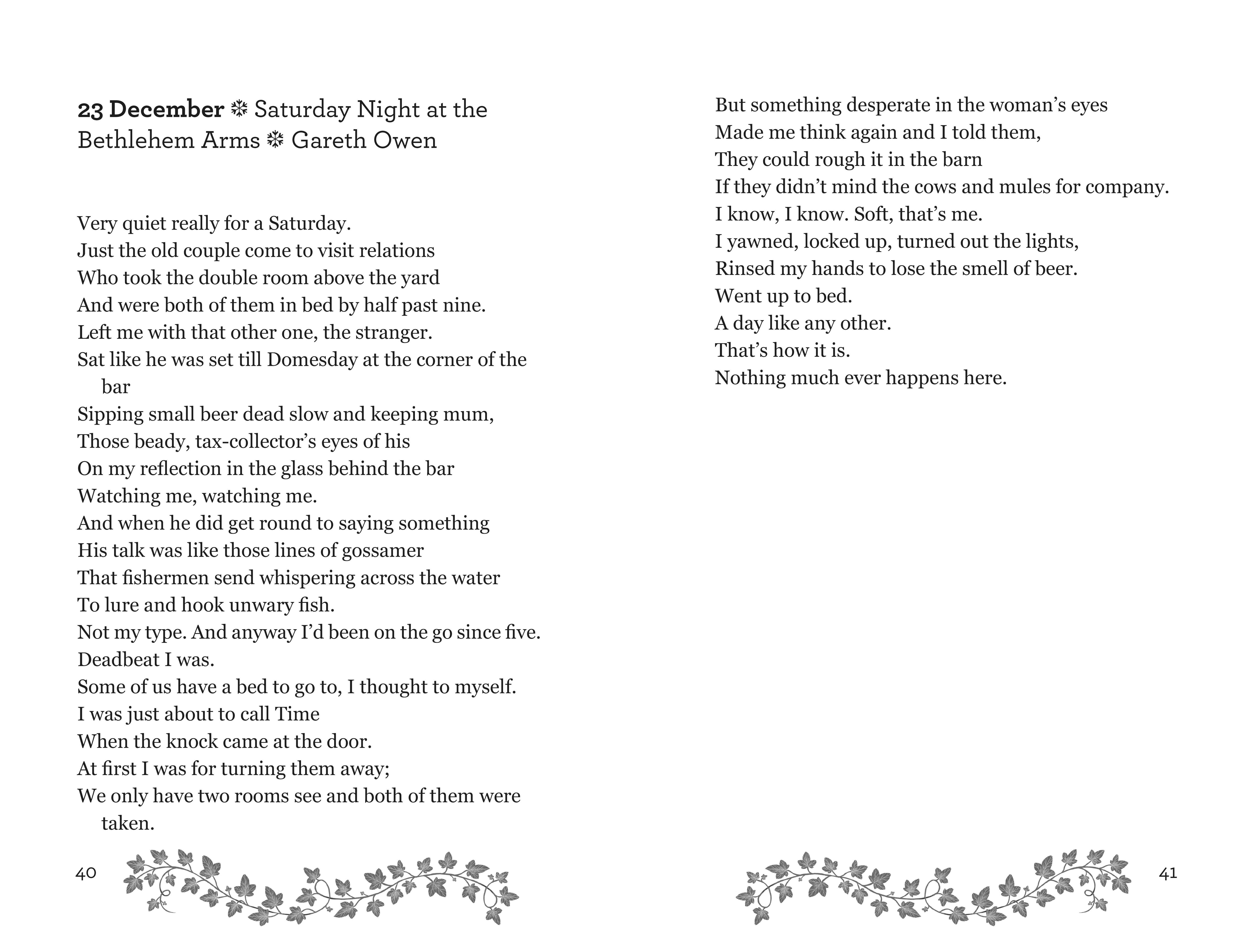 Beispielinhalt (Bild) A Poem for Every Day of Christmas