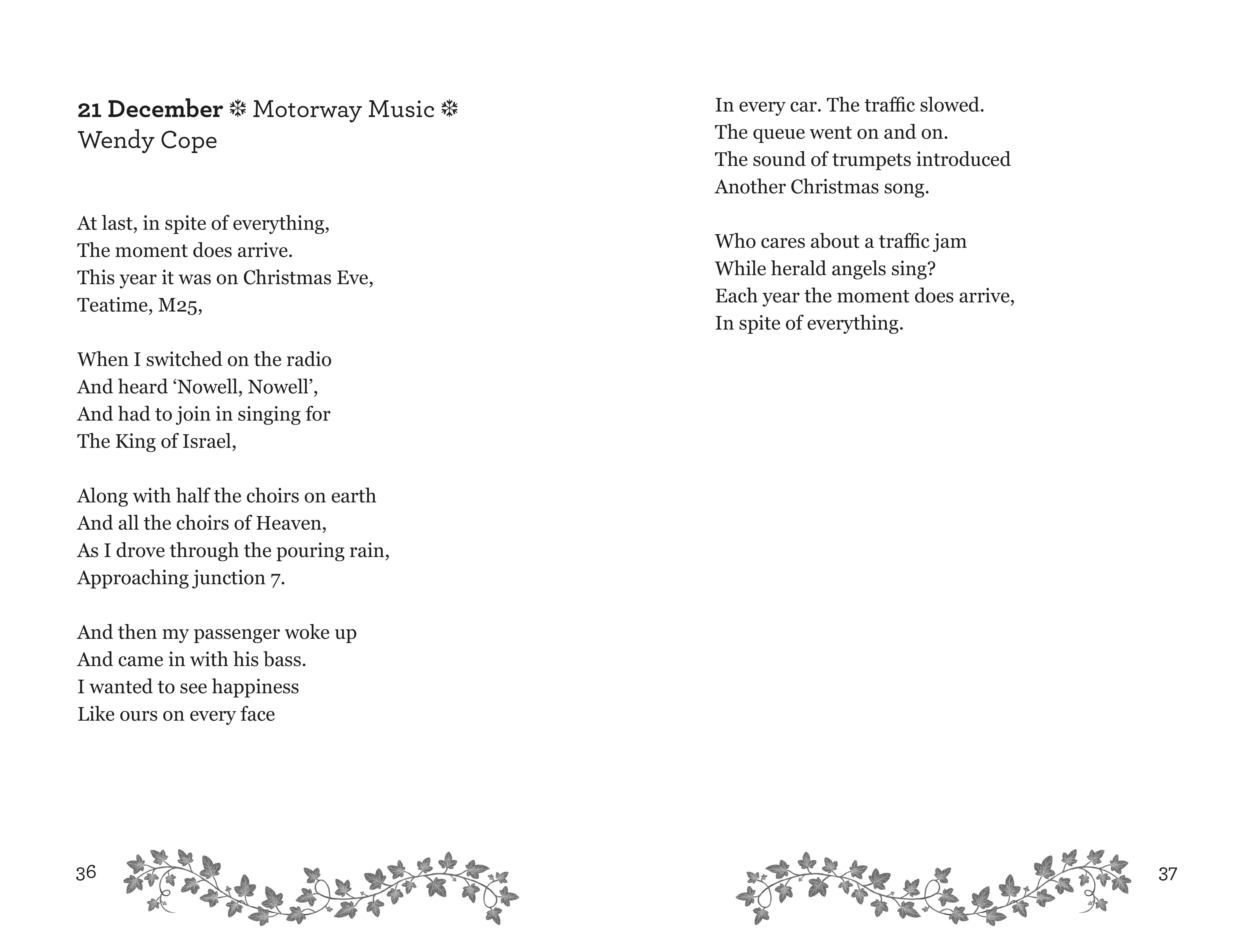 Beispielinhalt (Bild) A Poem for Every Day of Christmas