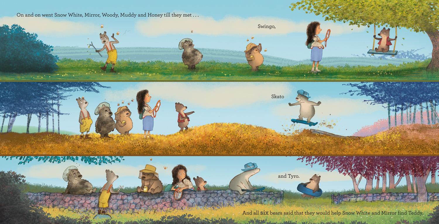 Beispielinhalt (Bild) Snow White and the Seven Bears