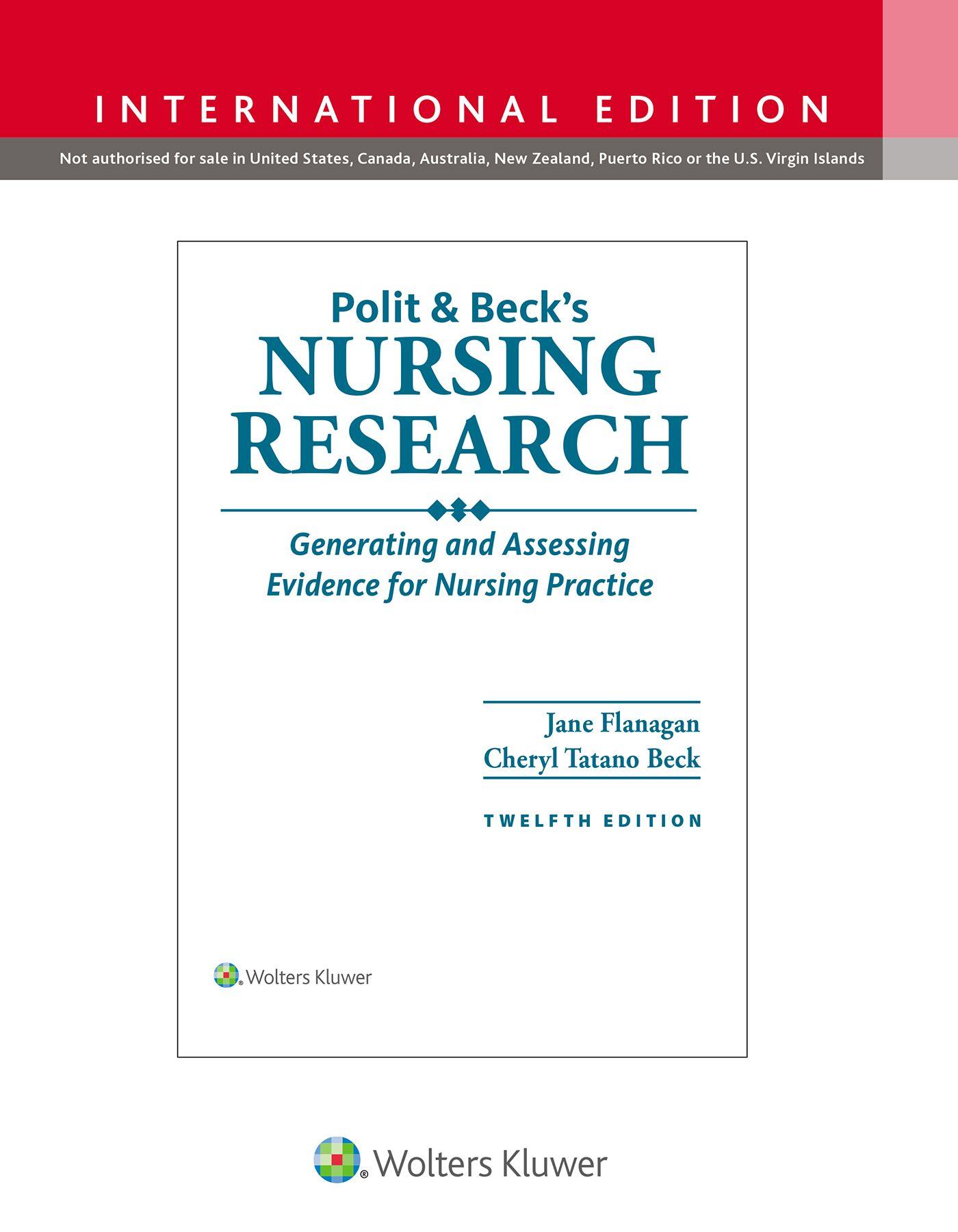Vorderes Coverbild Polit & Beck's Nursing Research