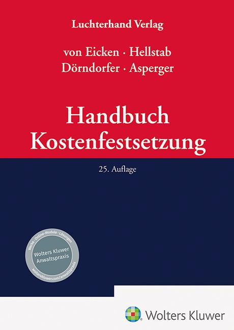 Vorderes Coverbild Handbuch Kostenfestsetzung