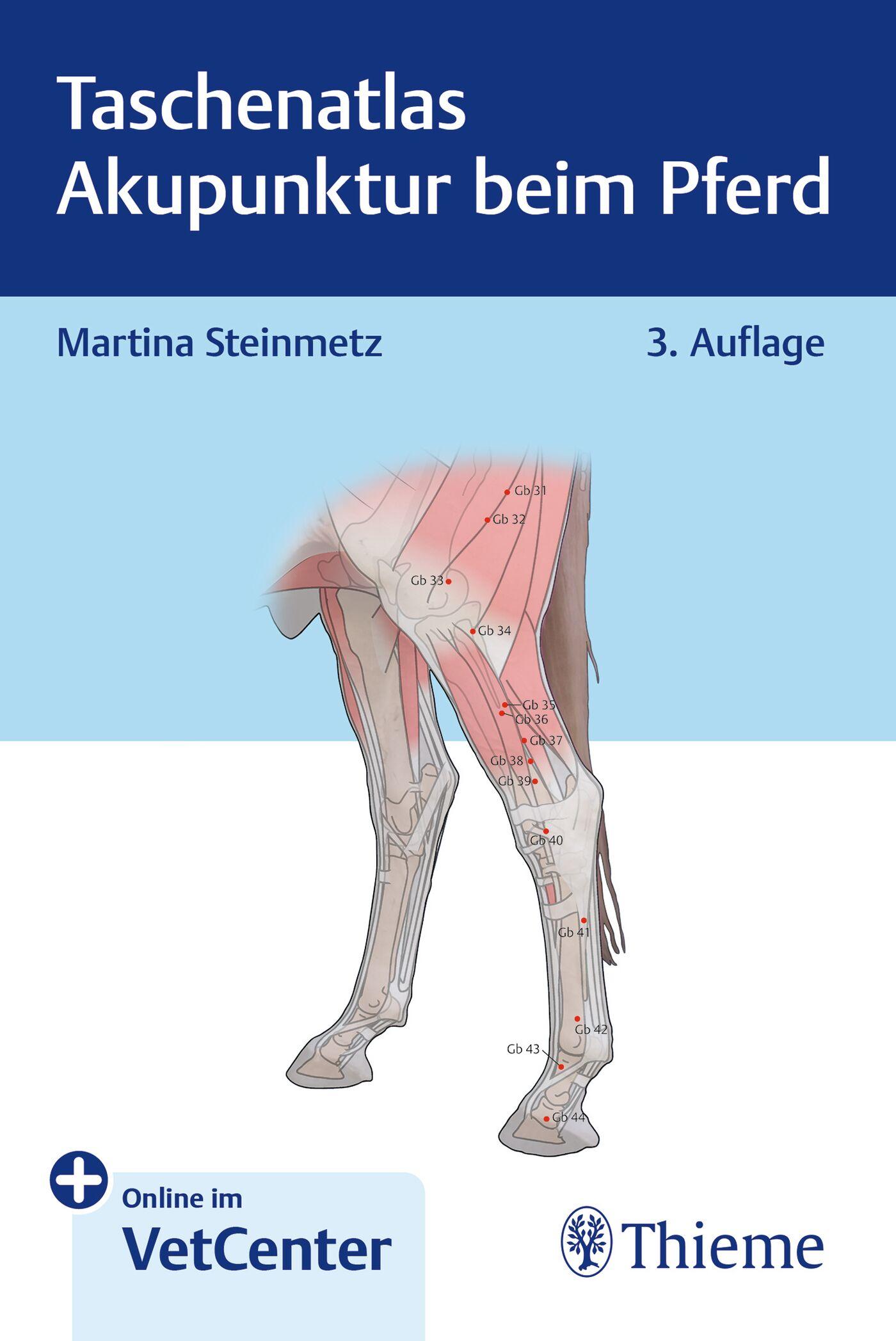 Vorderes Coverbild Taschenatlas Akupunktur beim Pferd