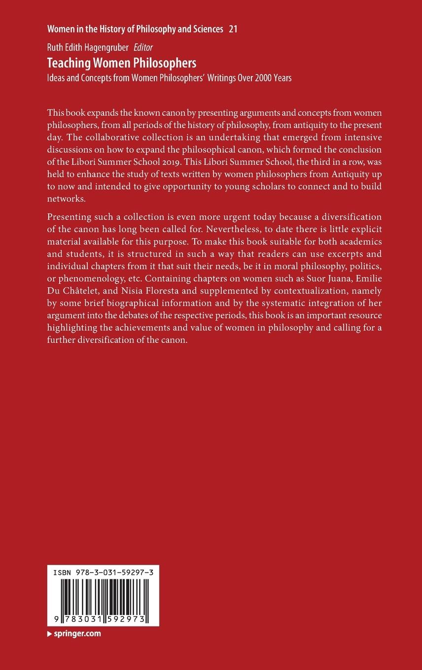 Rückseitencover Teaching Women Philosophers