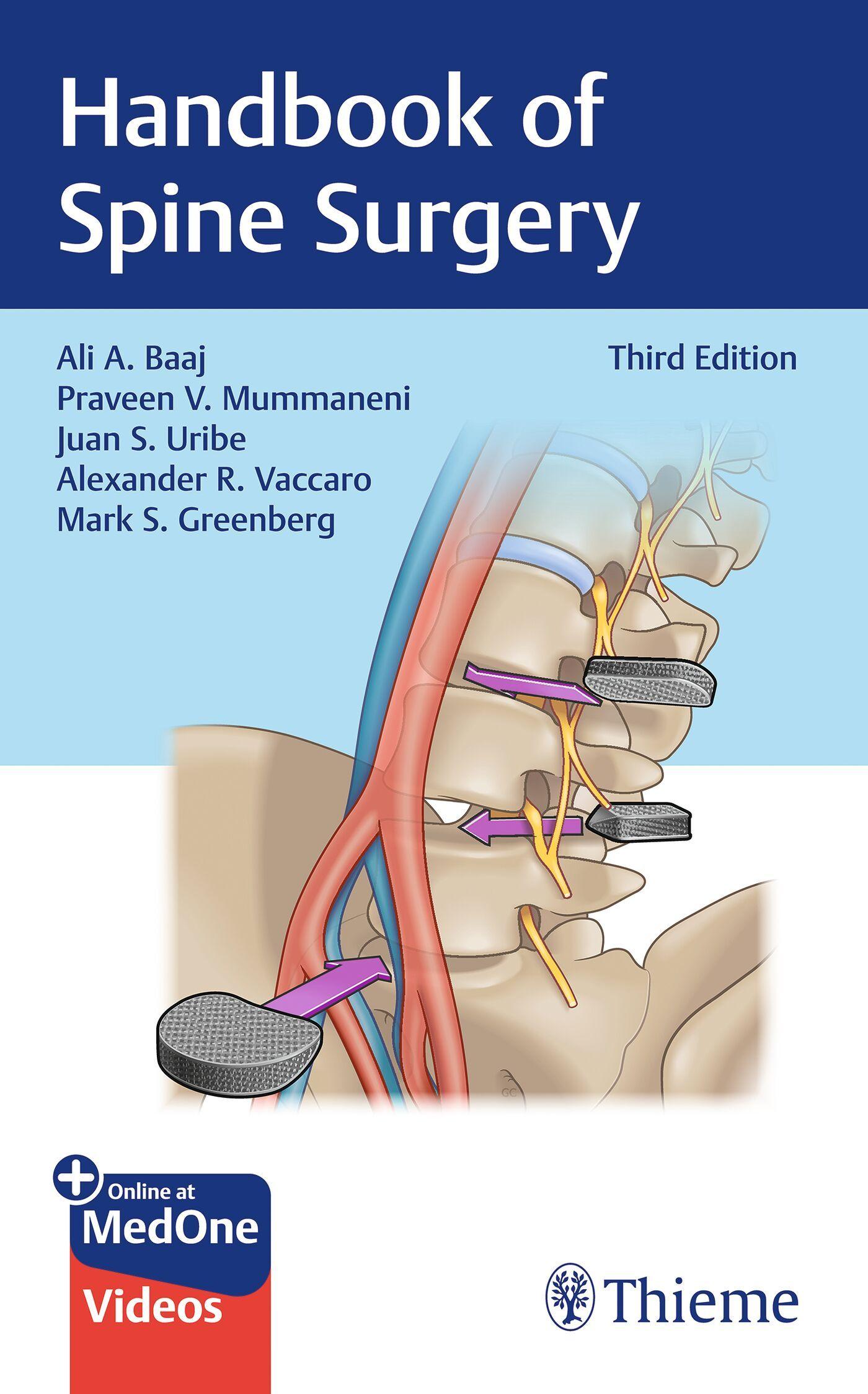 Vorderes Coverbild Handbook of Spine Surgery