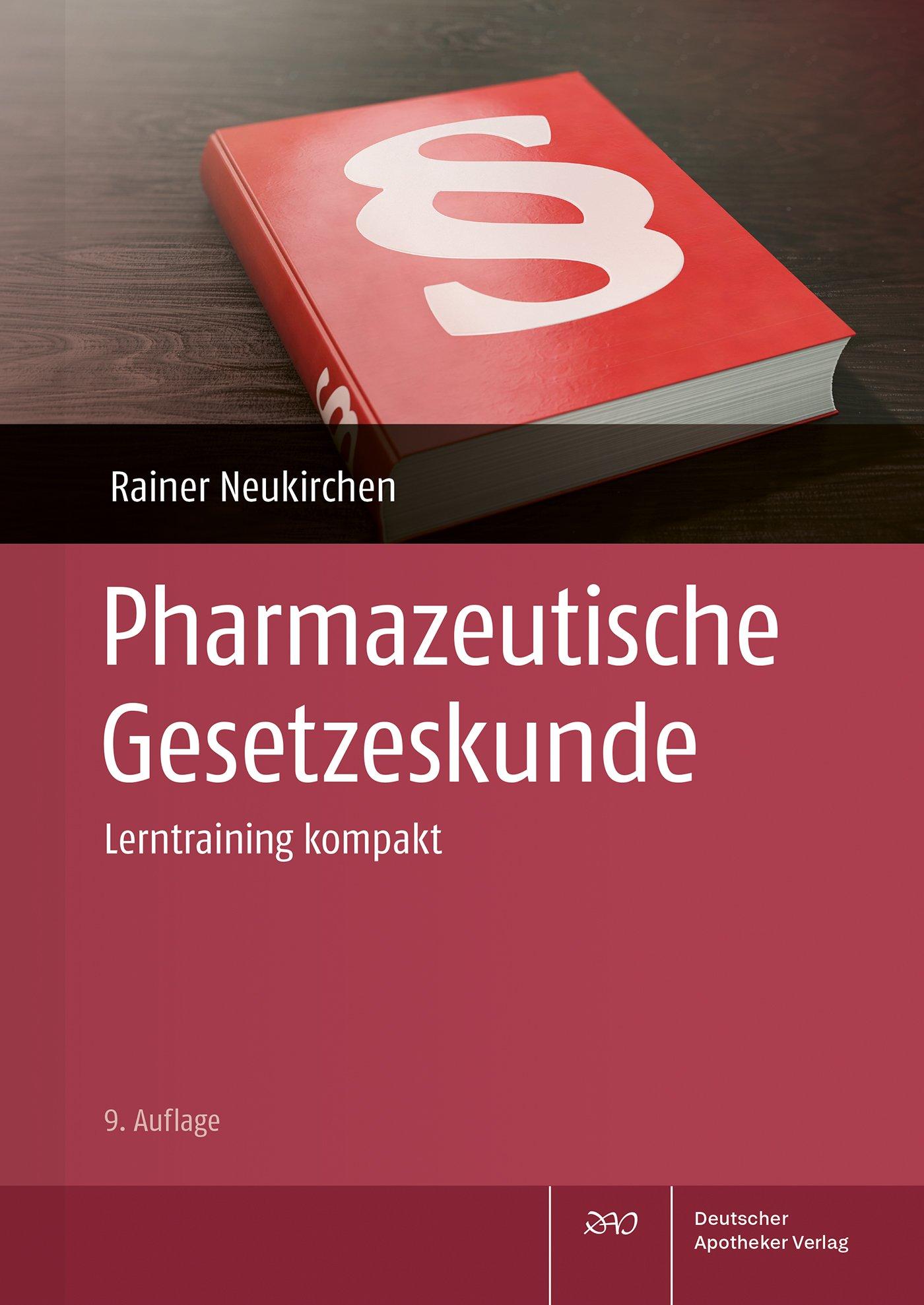 Vorderes Coverbild Pharmazeutische Gesetzeskunde