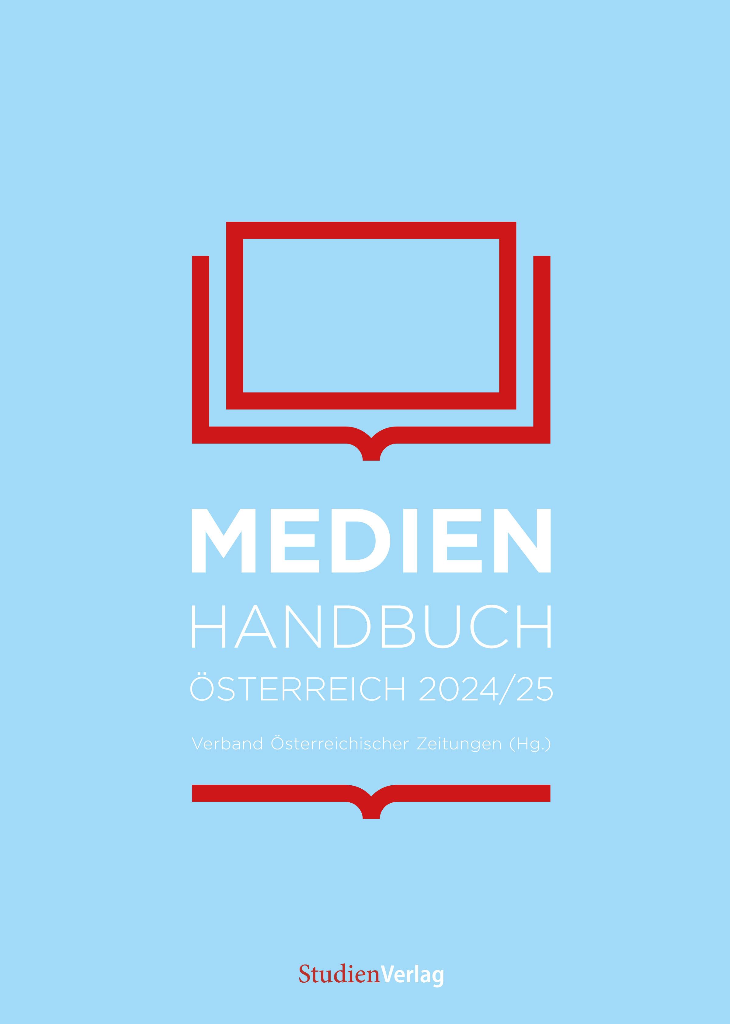 Vorderes Coverbild Medienhandbuch Österreich 2024/25