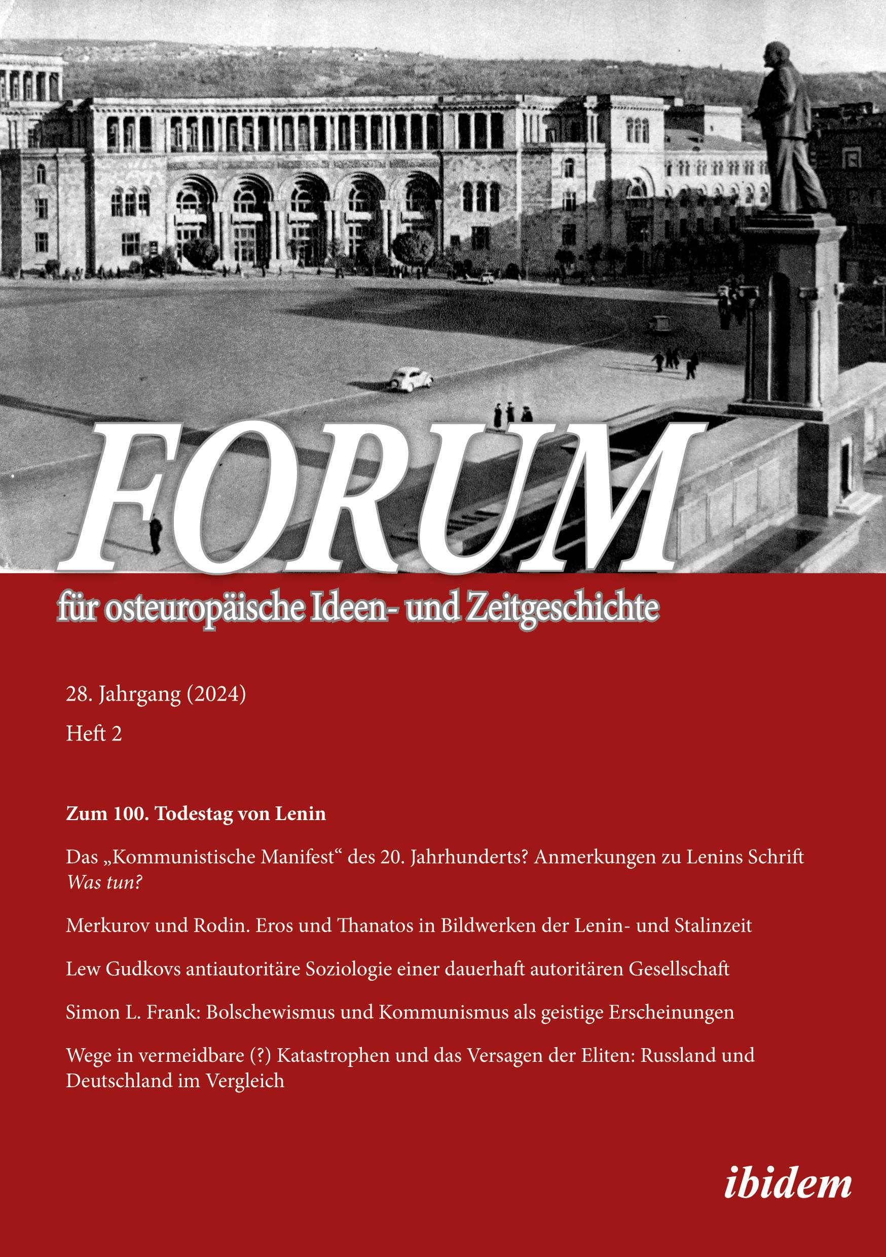 Vorderes Coverbild Forum für osteuropäische Ideen- und Zeitgeschichte