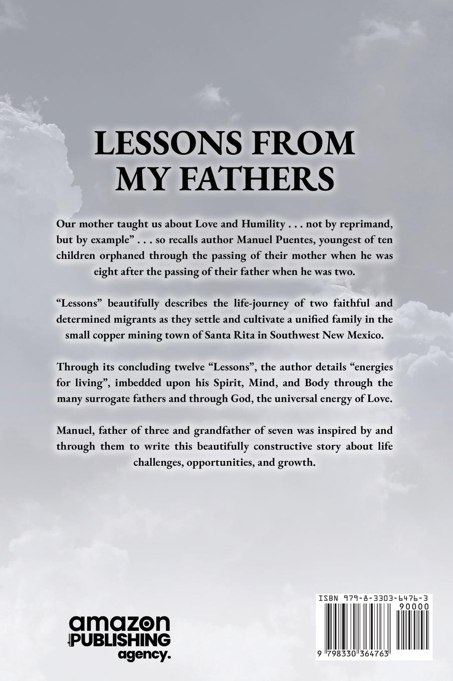 Rückseitencover LESSONS FROM MY FATHERS