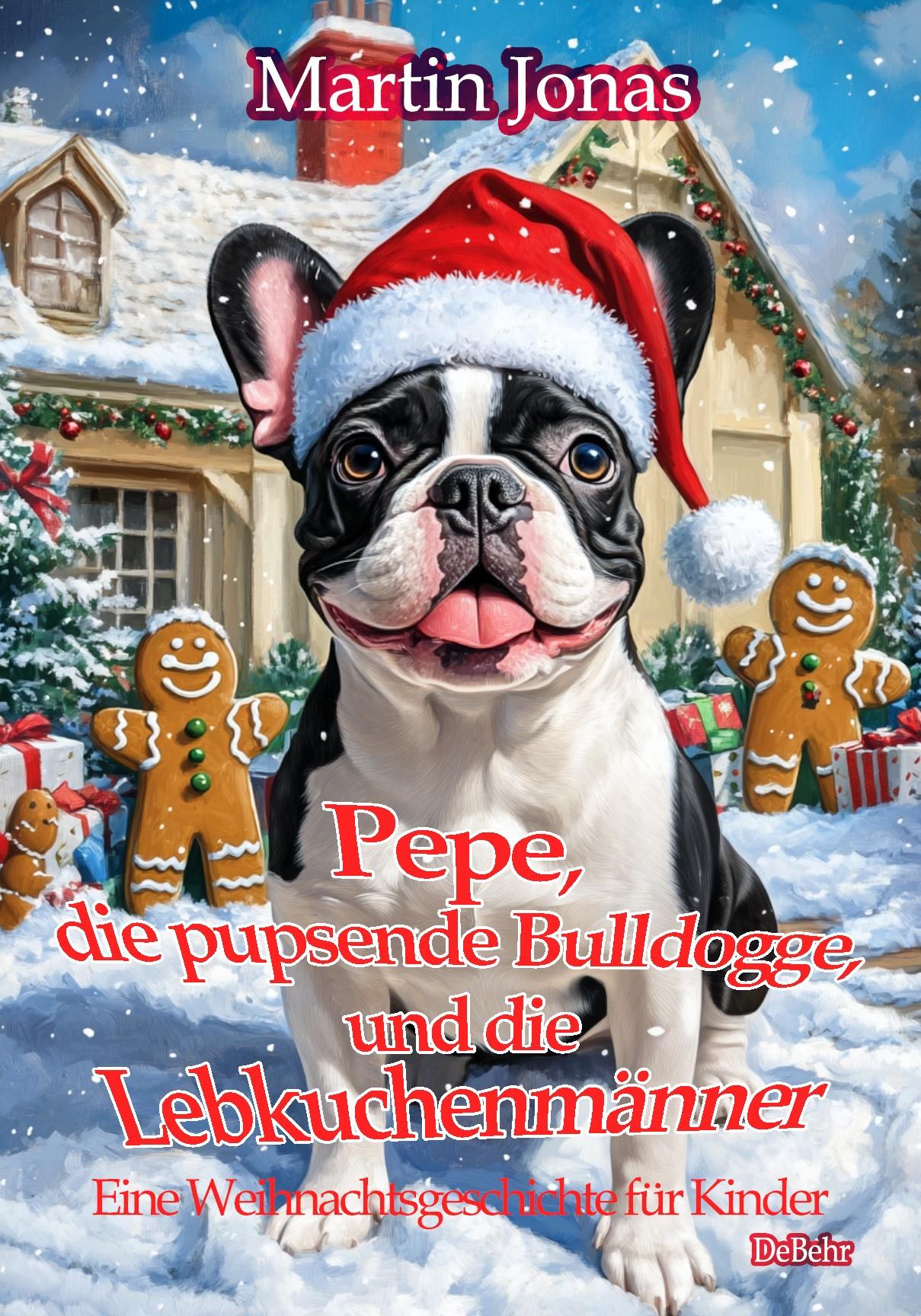 Vorderes Coverbild Pepe, die pupsende Bulldogge und die Lebkuchenmänner - Eine Weihnachtsgeschichte für Kinder