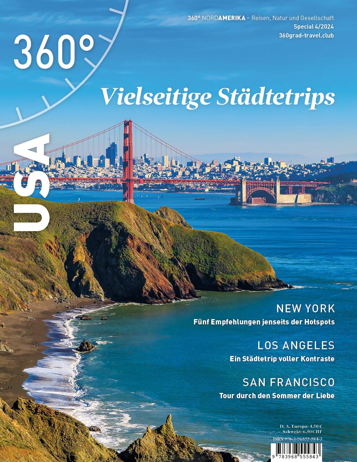 Vorderes Coverbild 360° USA Special Städtetrips