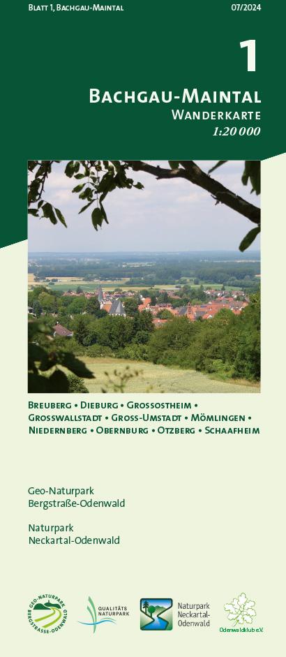 Vorderes Coverbild Blatt 1, Bachgau-Maintal