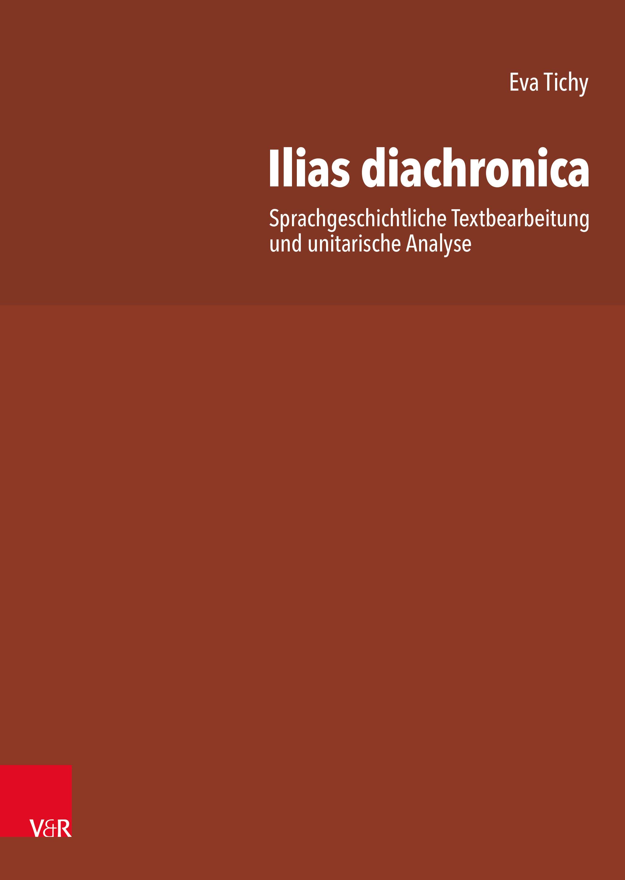 Vorderes Coverbild Ilias diachronica