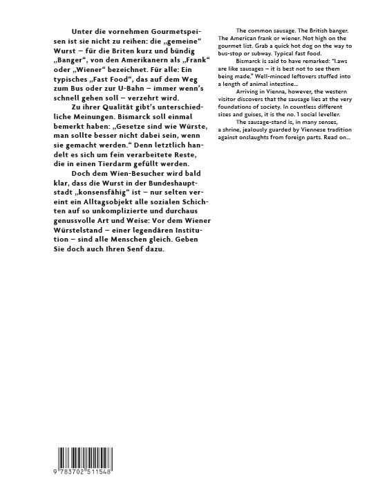 Rückseitencover Fünfundneunzig Wiener Würstelstände