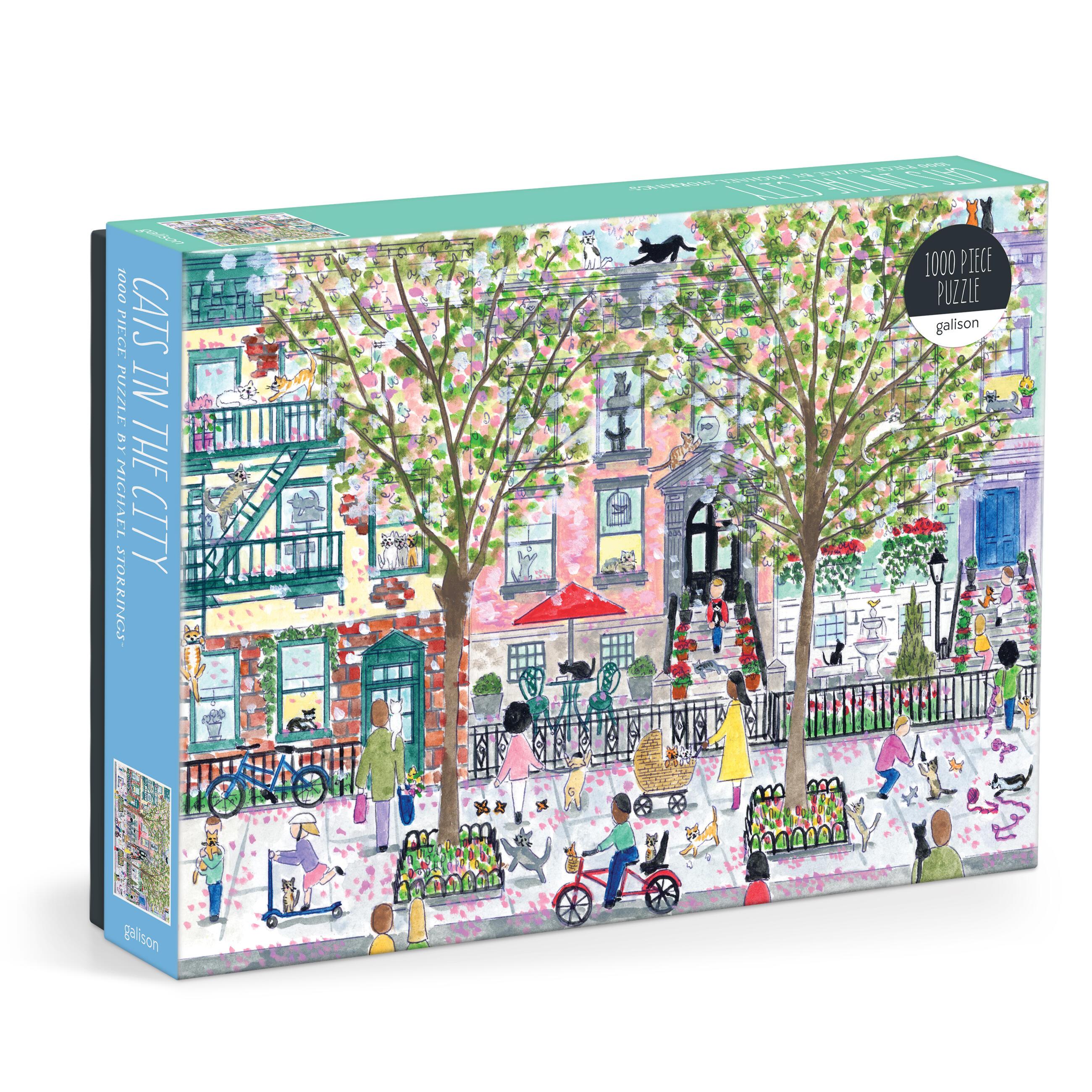 Vorderes Coverbild Michael Storrings Cats In The City 1000 Piece Puzzle