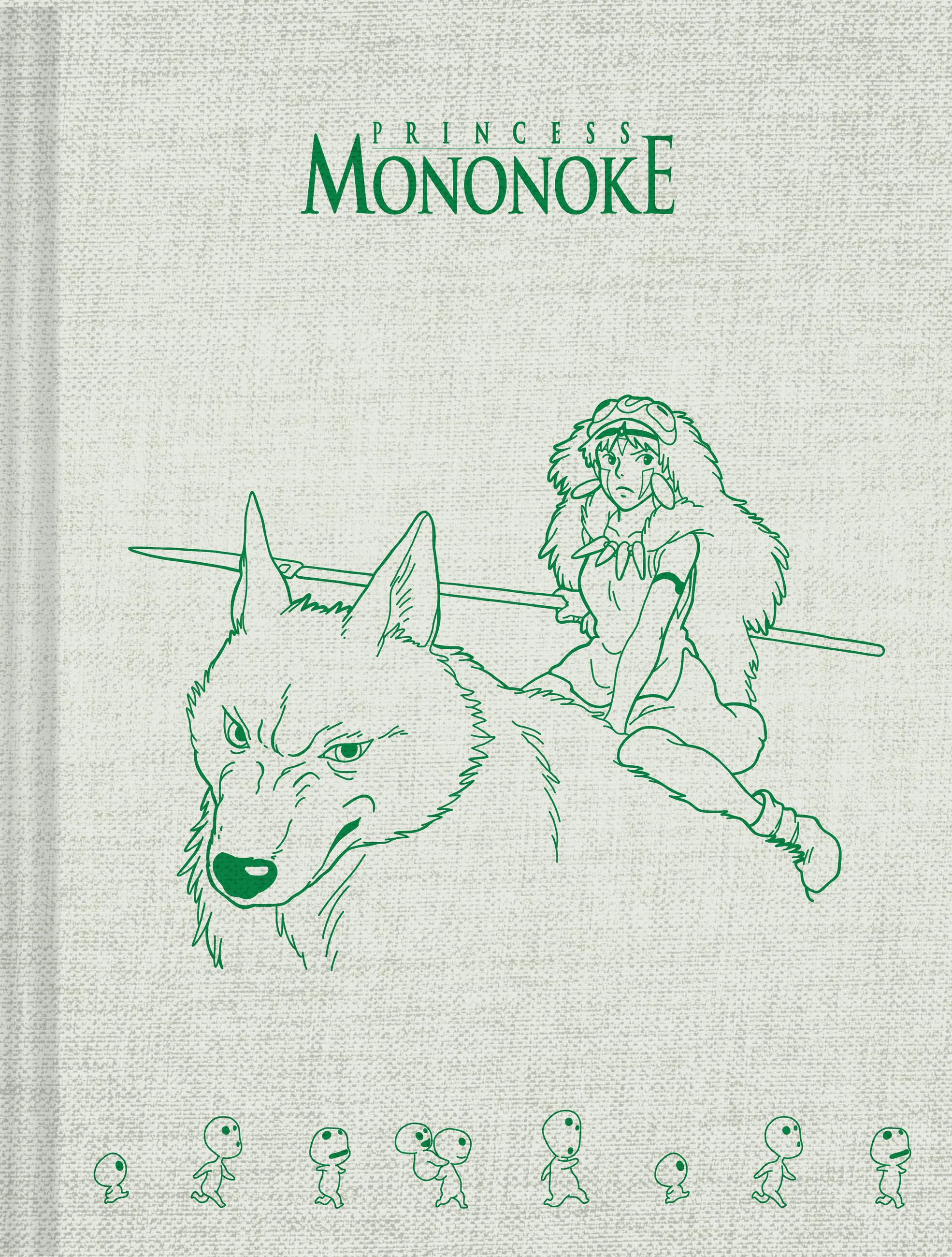 Vorderes Coverbild Studio Ghibli Princess Mononoke Notebook