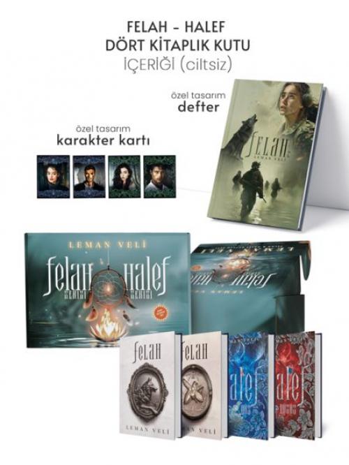 Vorderes Coverbild Halef ve Felah 4 Kitaplik Hediyeli Özel Kutu Ciltsiz