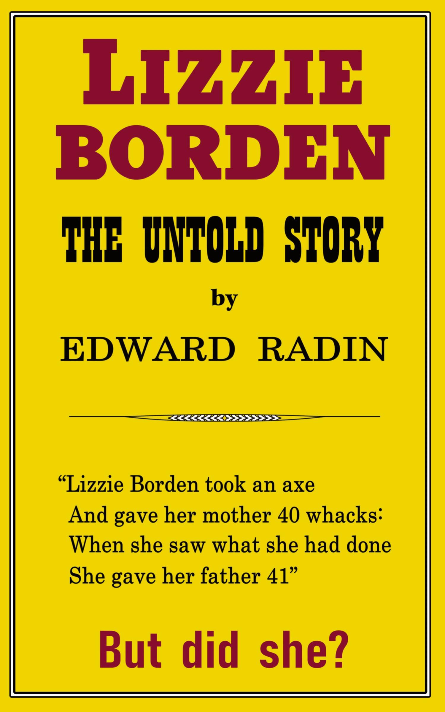 Vorderes Coverbild LIzzie Borden