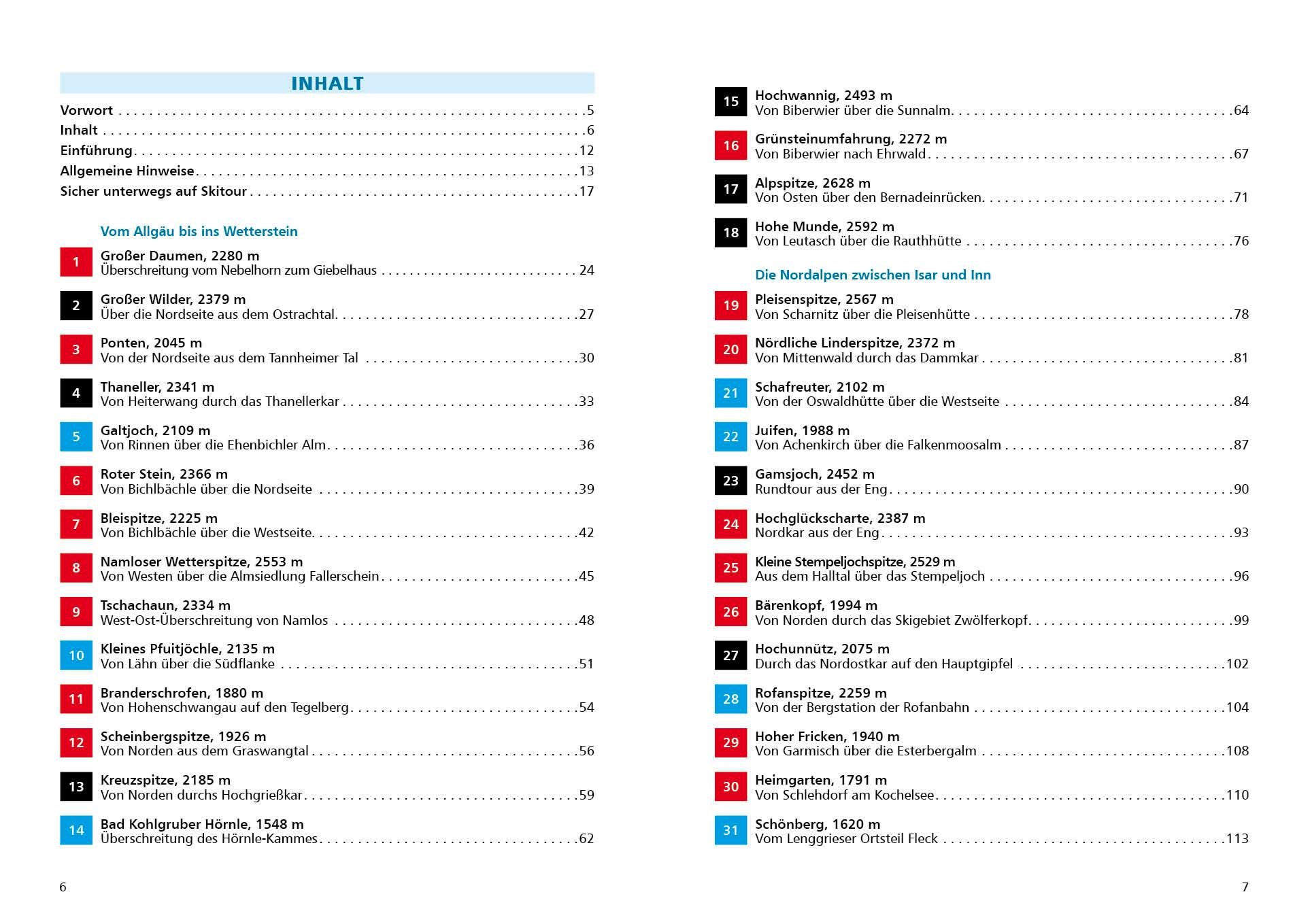 Beispielinhalt (Bild) Münchner Skitourenberge