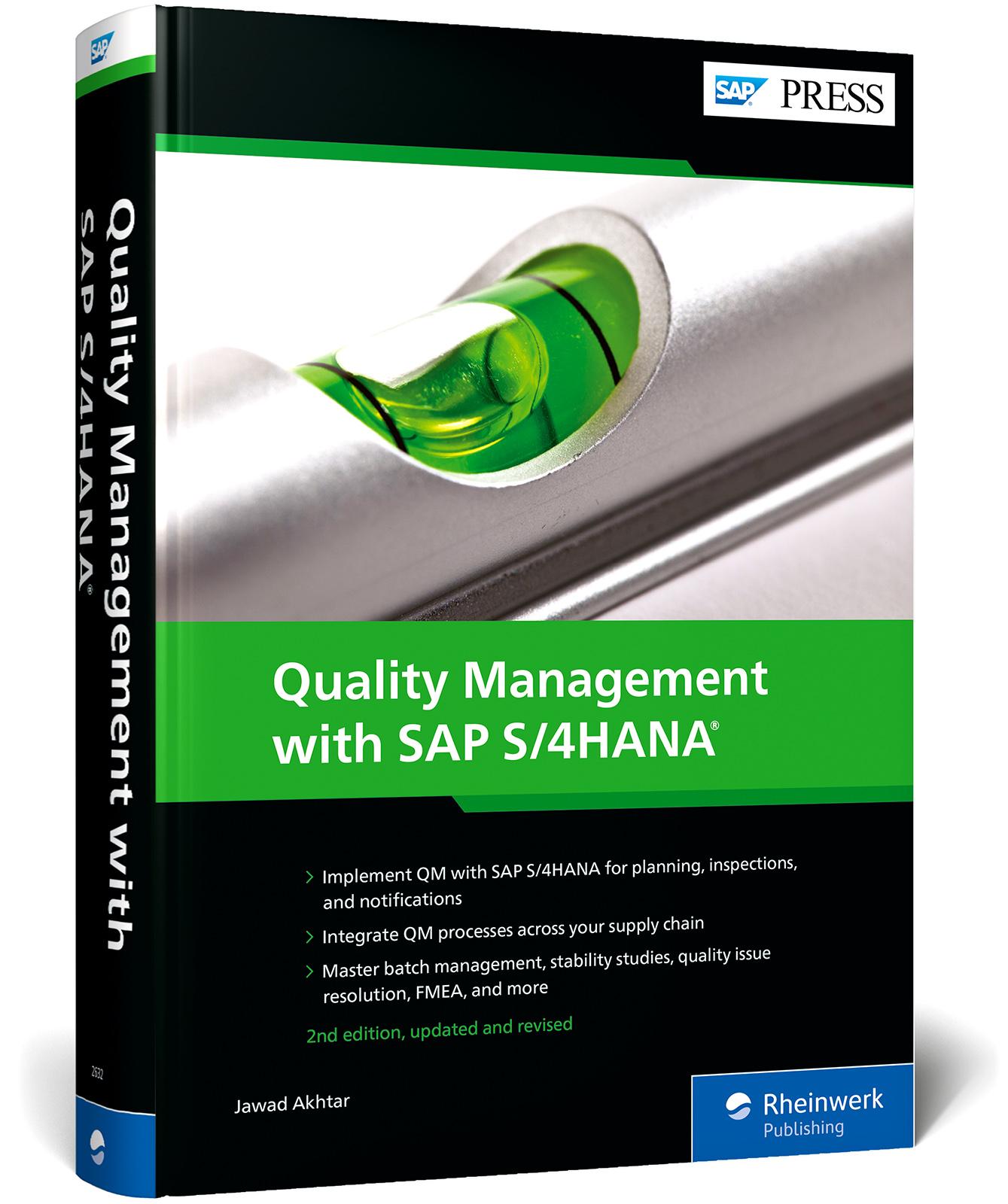 Vorderes Coverbild Quality Management with SAP S/4HANA