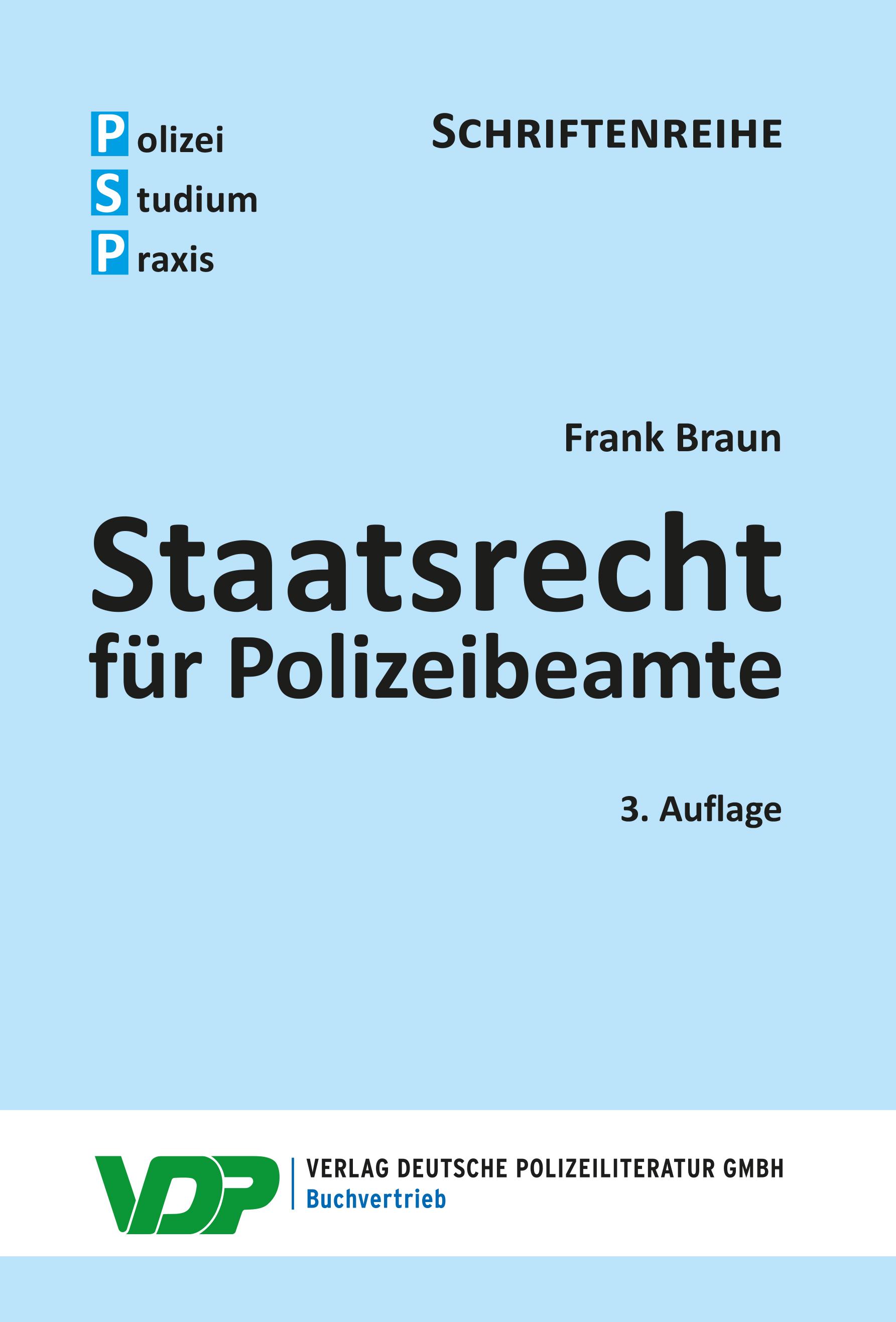 Vorderes Coverbild Staatsrecht für Polizeibeamte