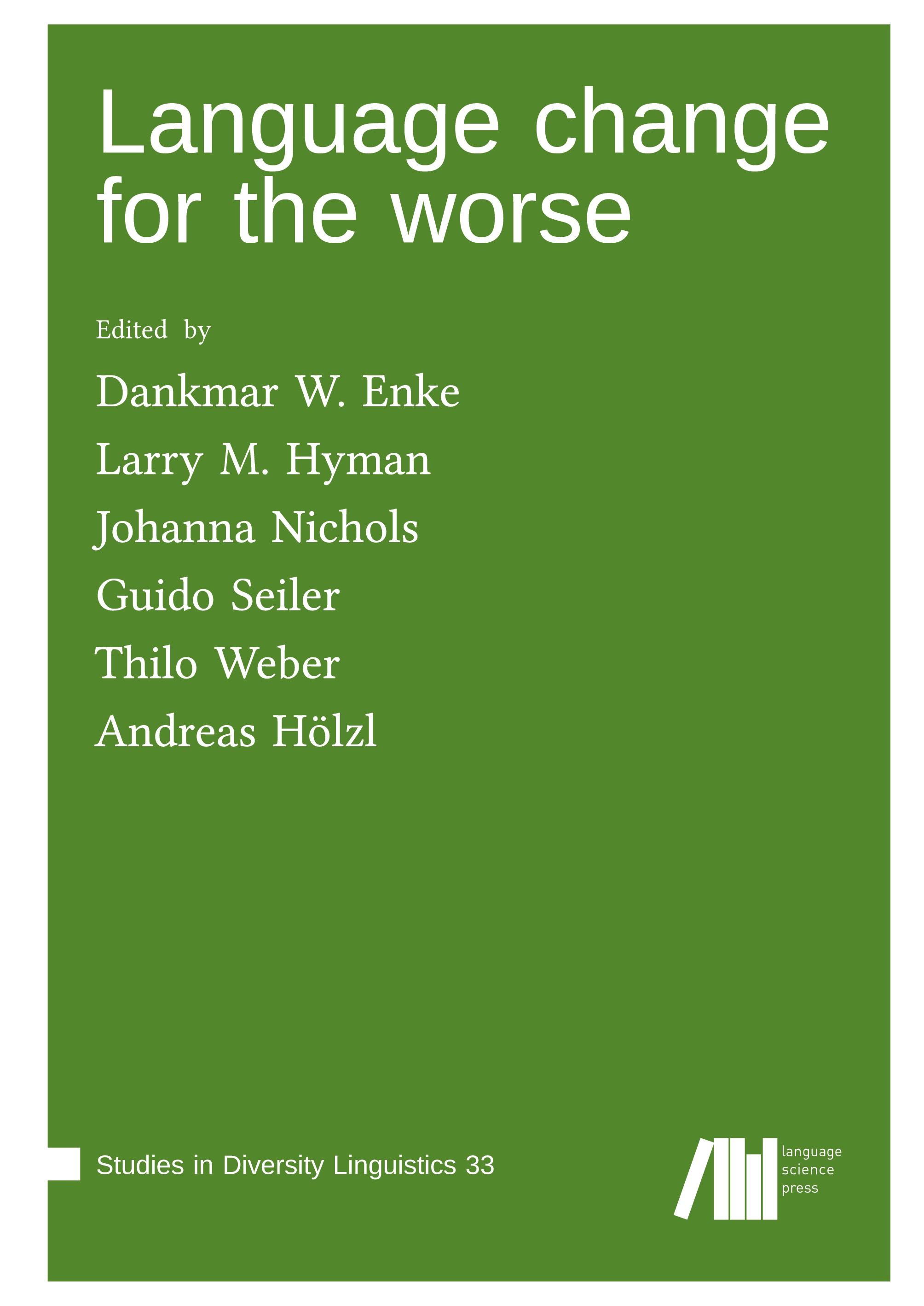 Vorderes Coverbild Language change for the worse