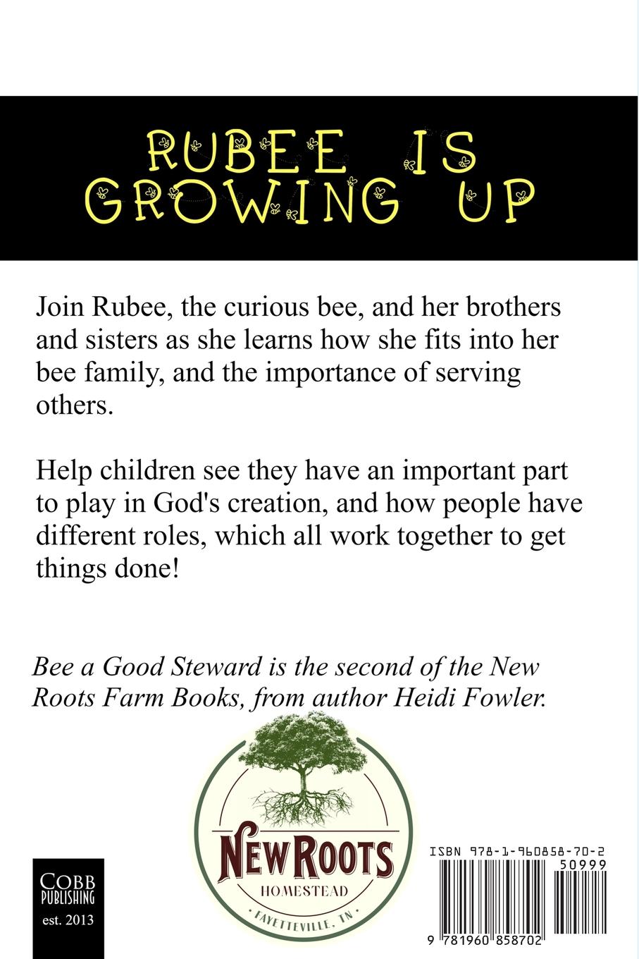 Rückseitencover Bee a Good Steward