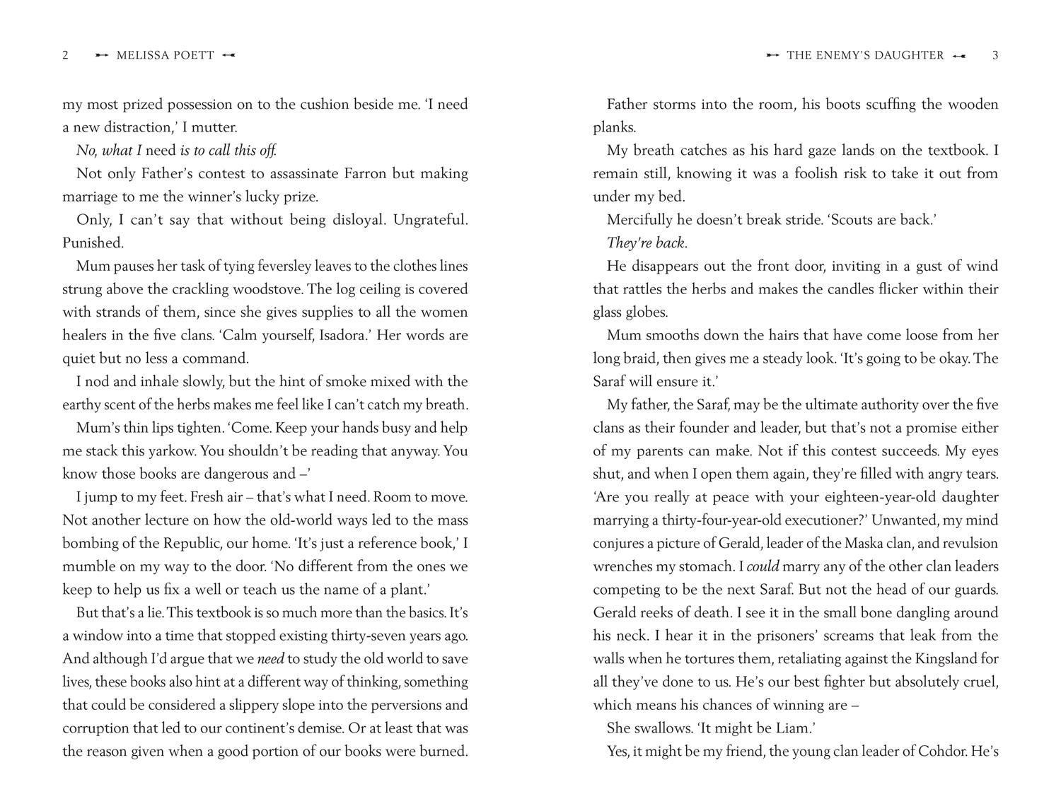 Beispielinhalt (Bild) The Enemy's Daughter