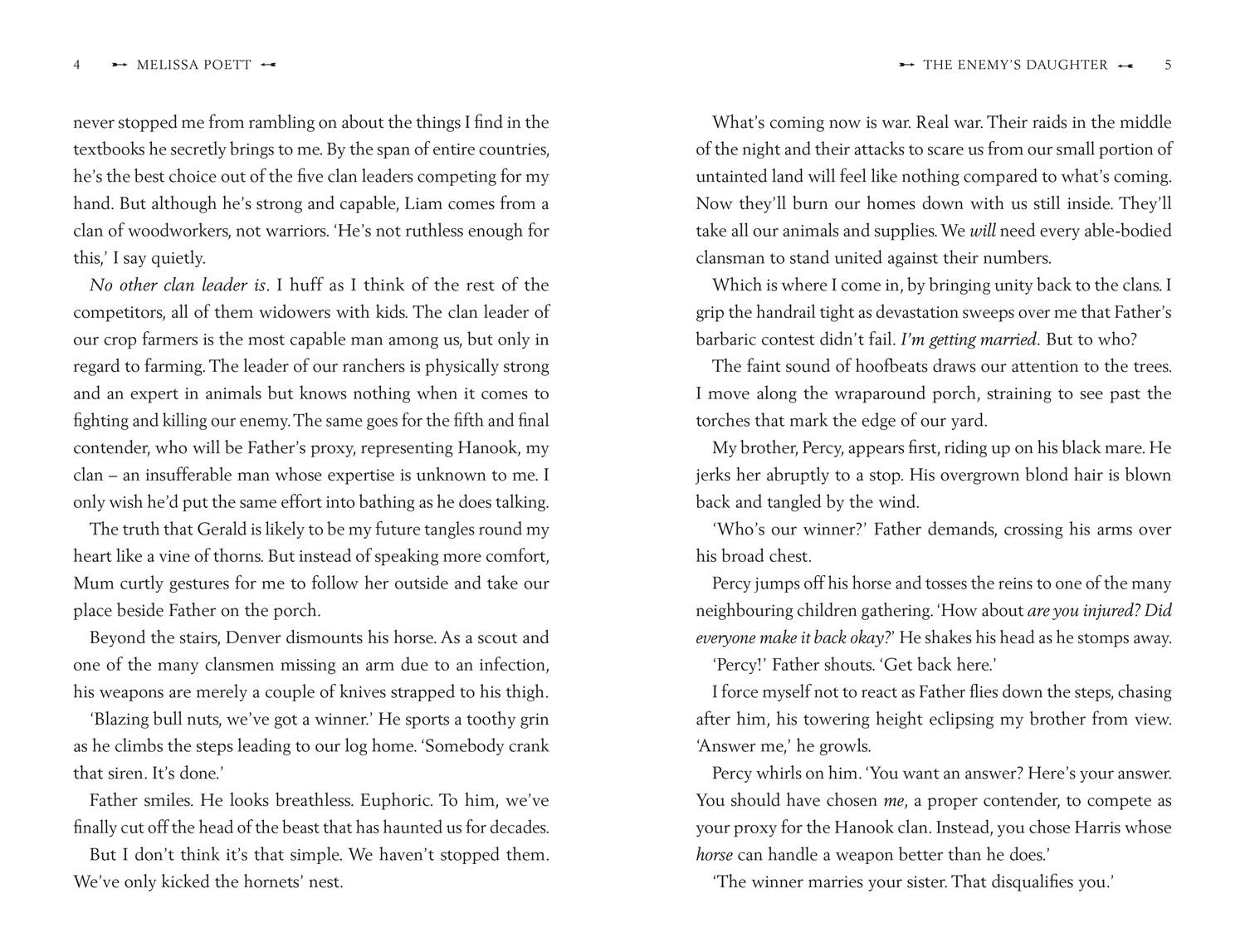 Beispielinhalt (Bild) The Enemy's Daughter