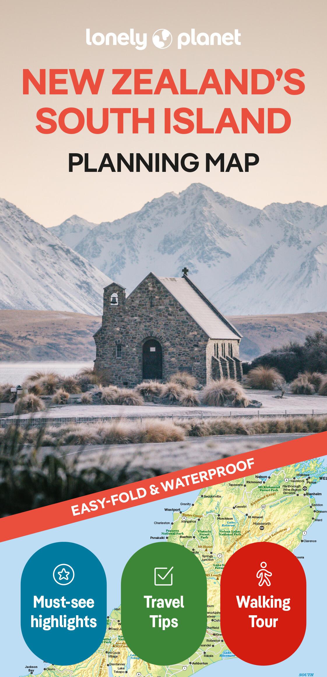 Vorderes Coverbild Lonely Planet New Zealand's South Island Planning Map