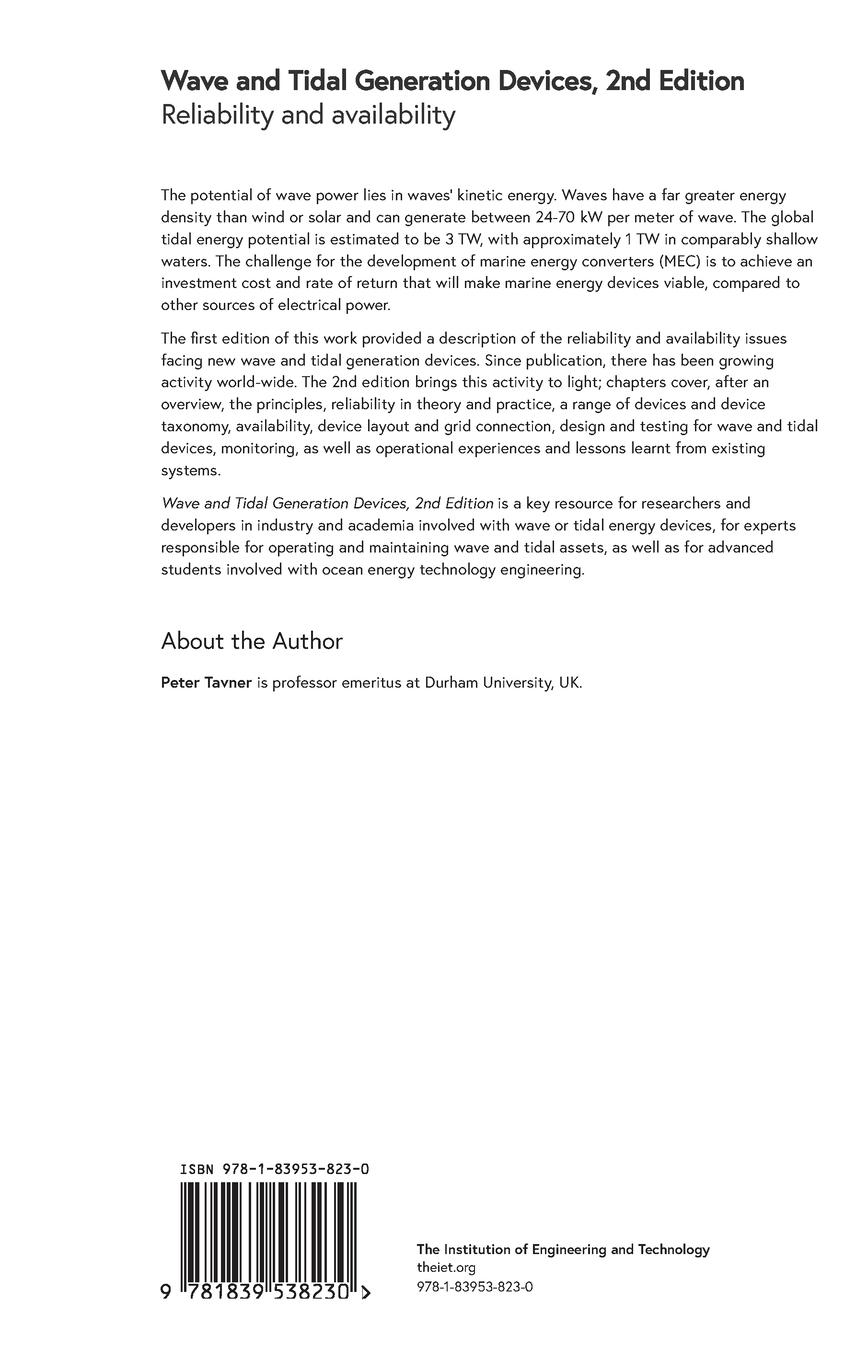 Rückseitencover Wave and Tidal Generation Devices