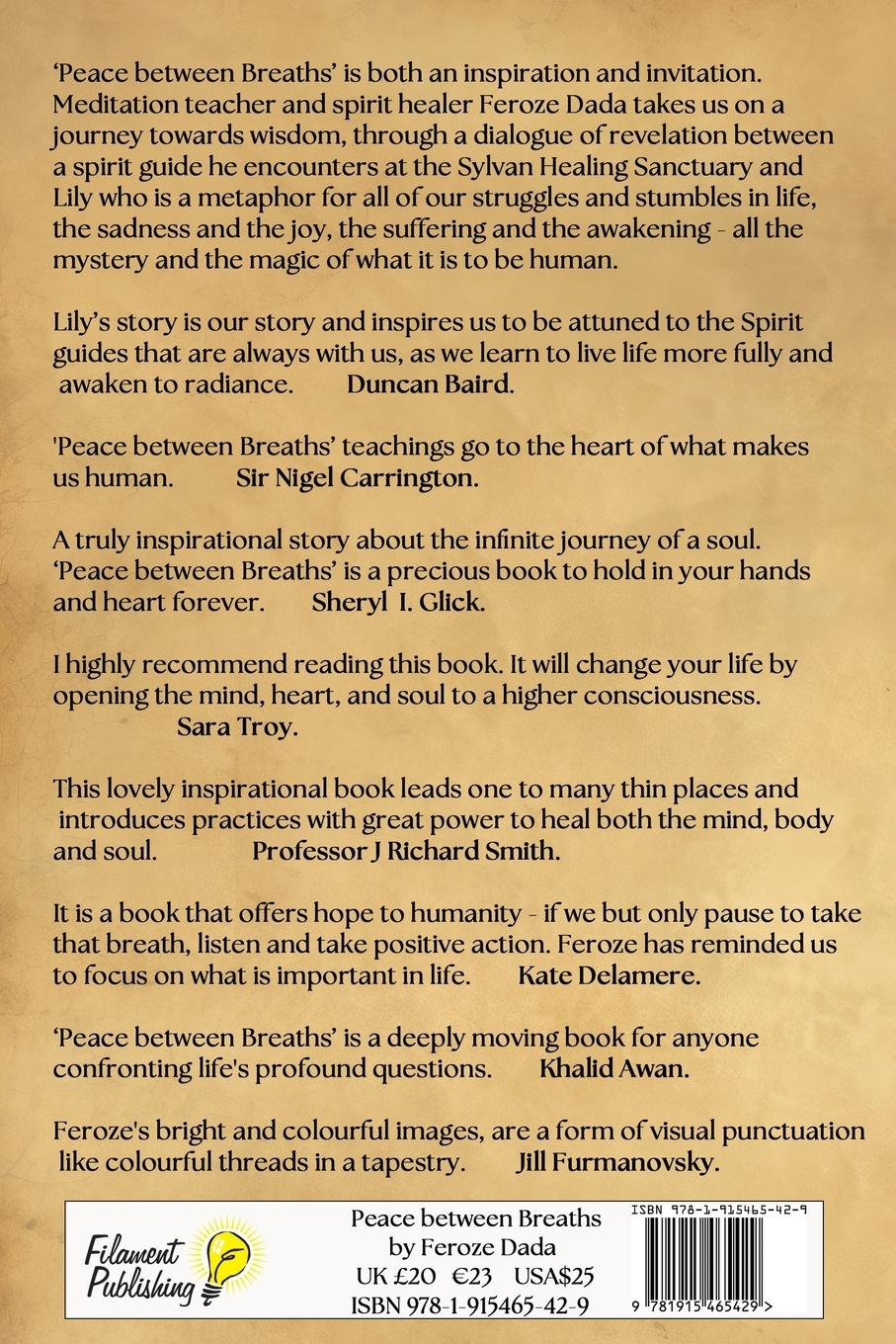 Rückseitencover Peace between Breaths