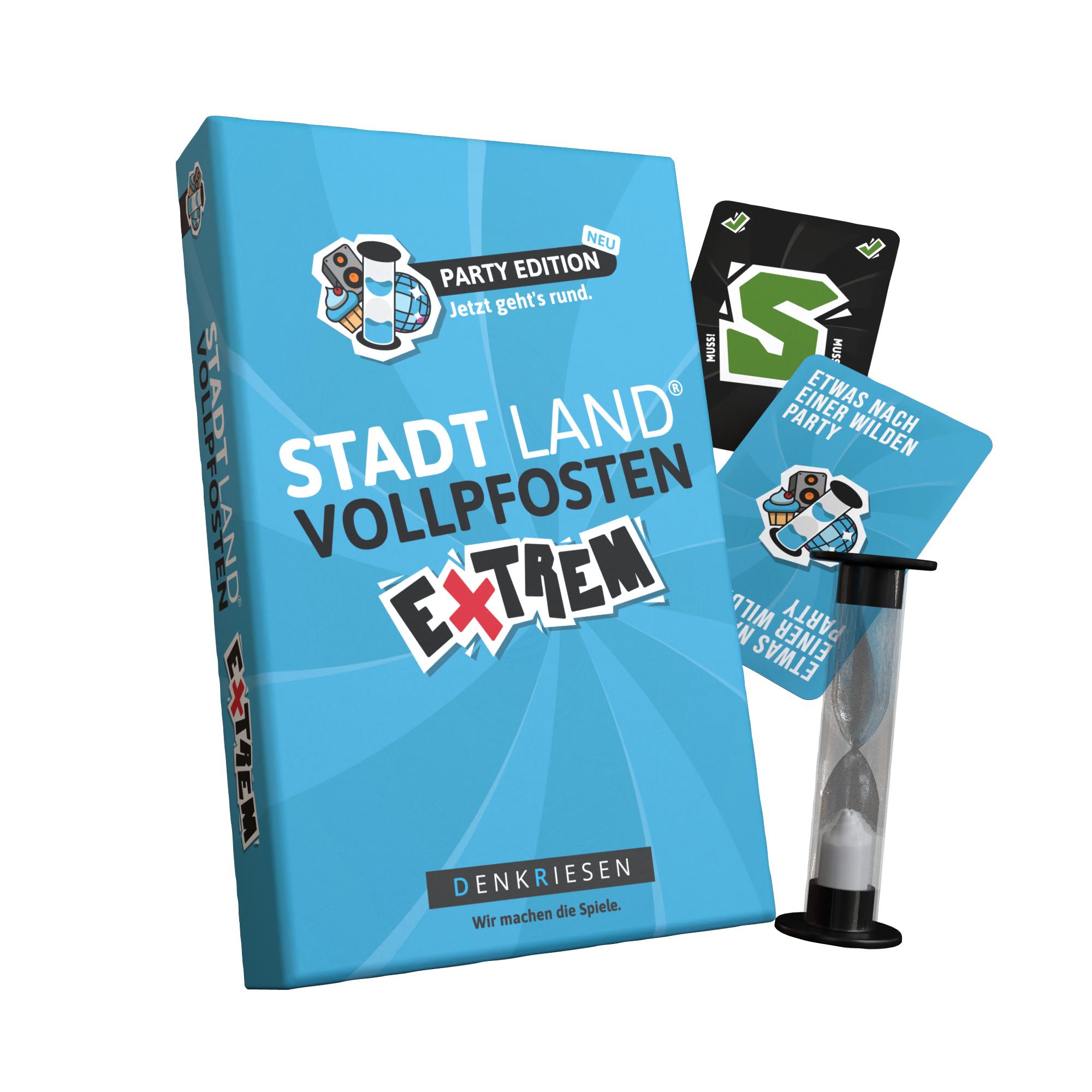 Vorderes Coverbild DENKRIESEN - STADT LAND VOLLPFOSTEN® - Extrem - PARTY EDITION - "Jetzt geht's rund."