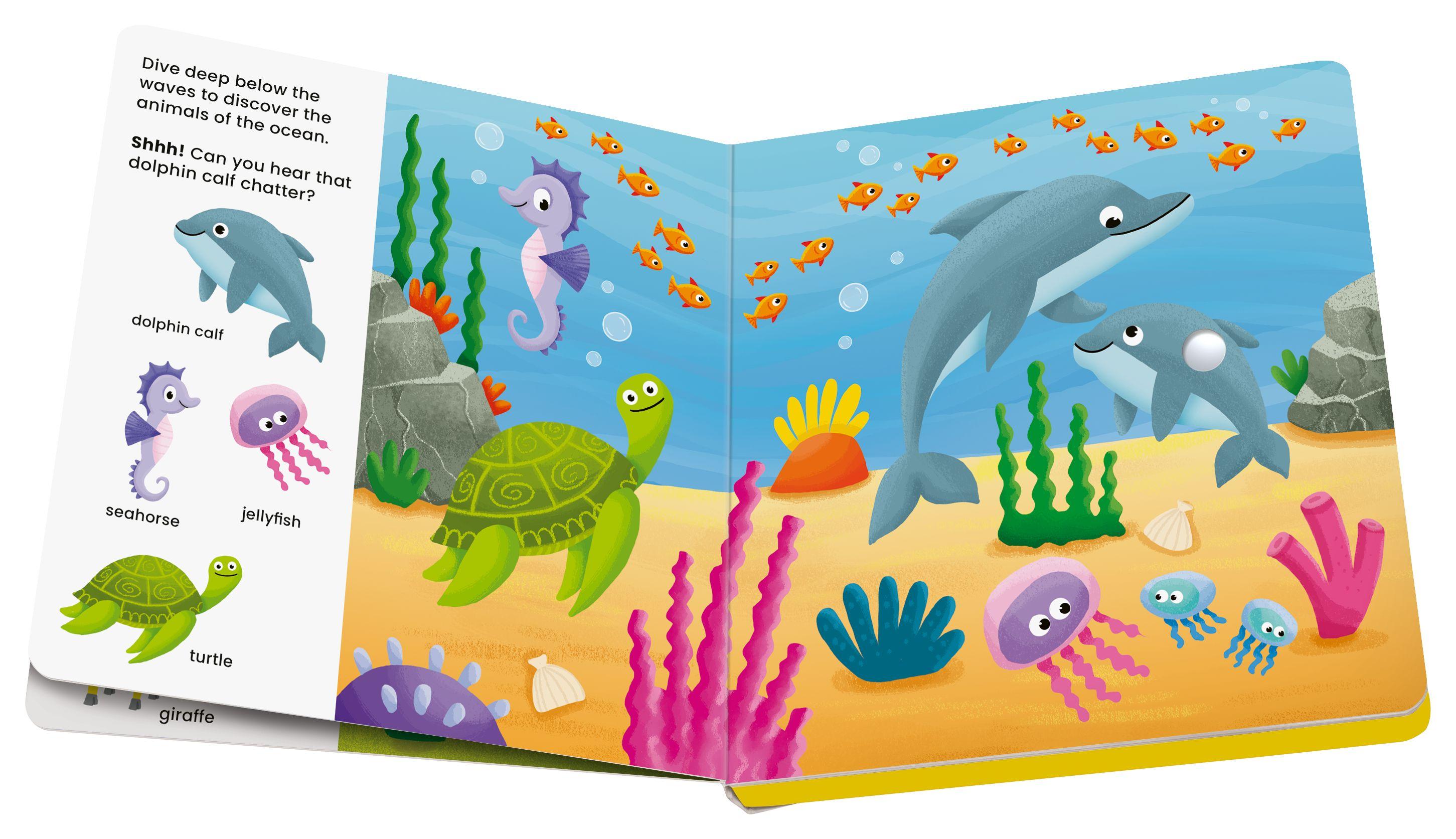 Beispielinhalt (Bild) Play+ Shh ... Who's there? Baby Animals