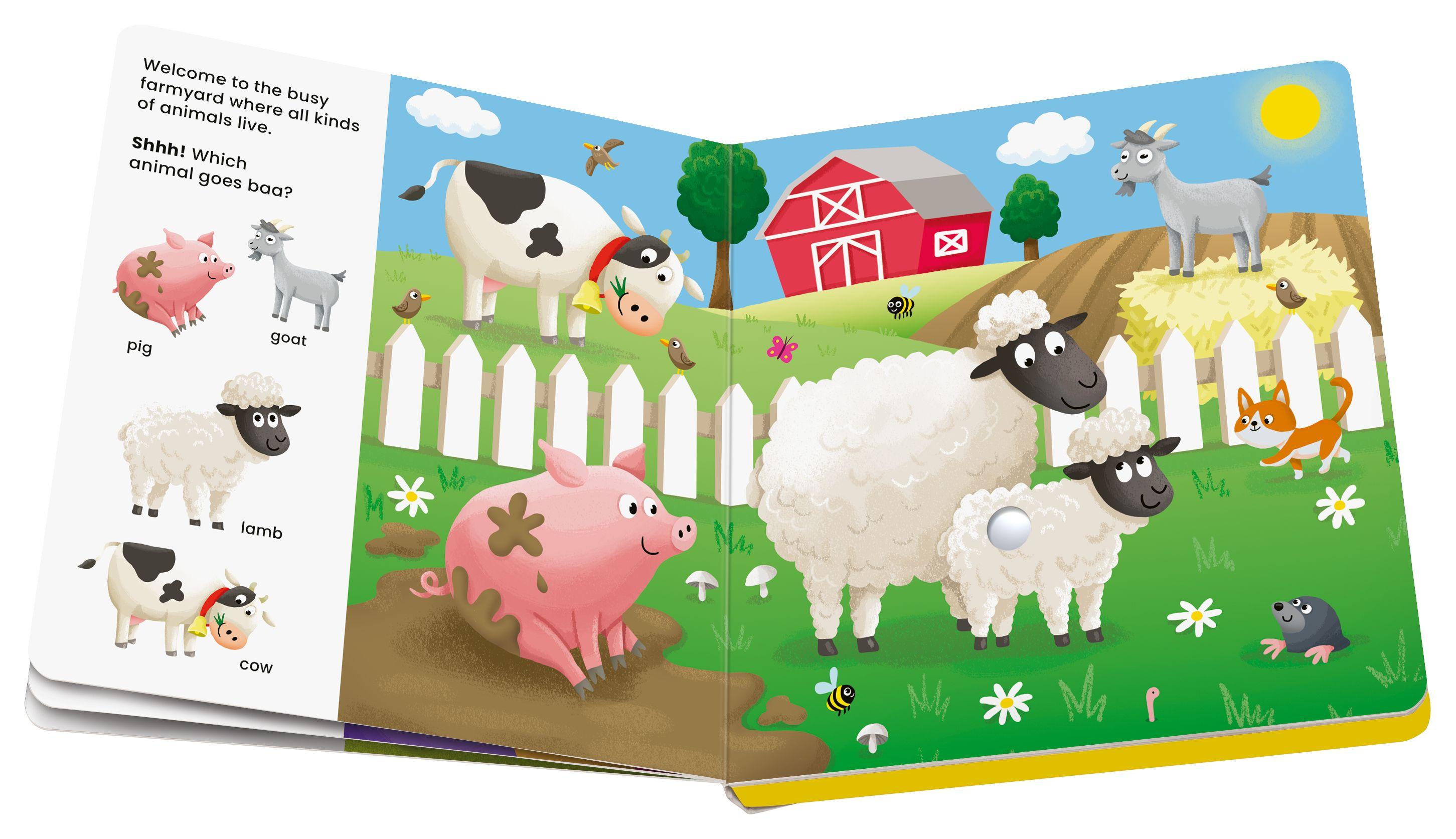 Beispielinhalt (Bild) Play+ Shh ... Who's there? Baby Animals