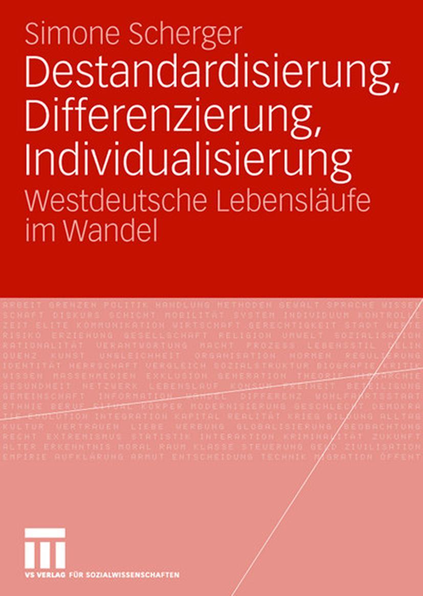 Vorderes Coverbild Destandardisierung, Differenzierung, Individualisierung