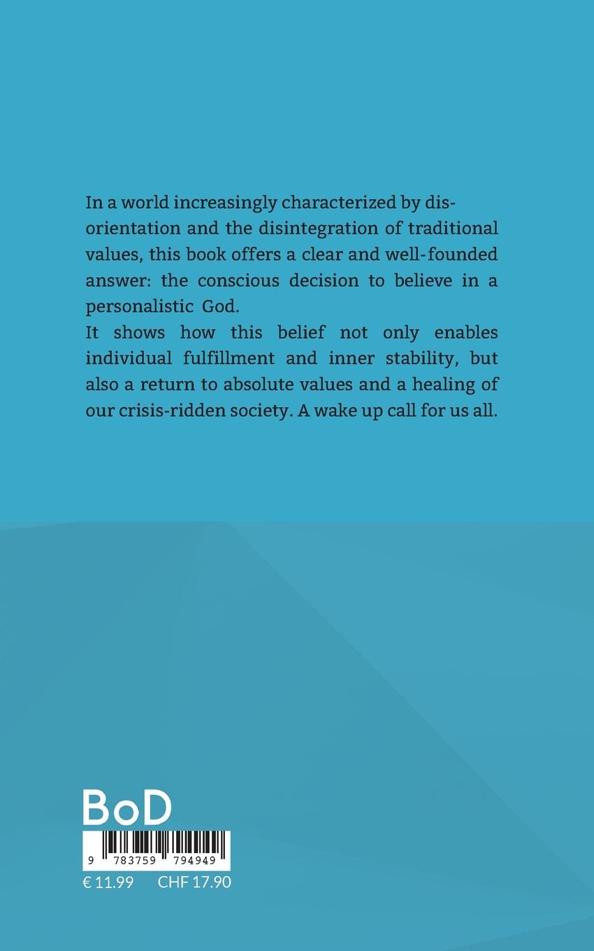 Rückseitencover A Conscious Choice for Faith