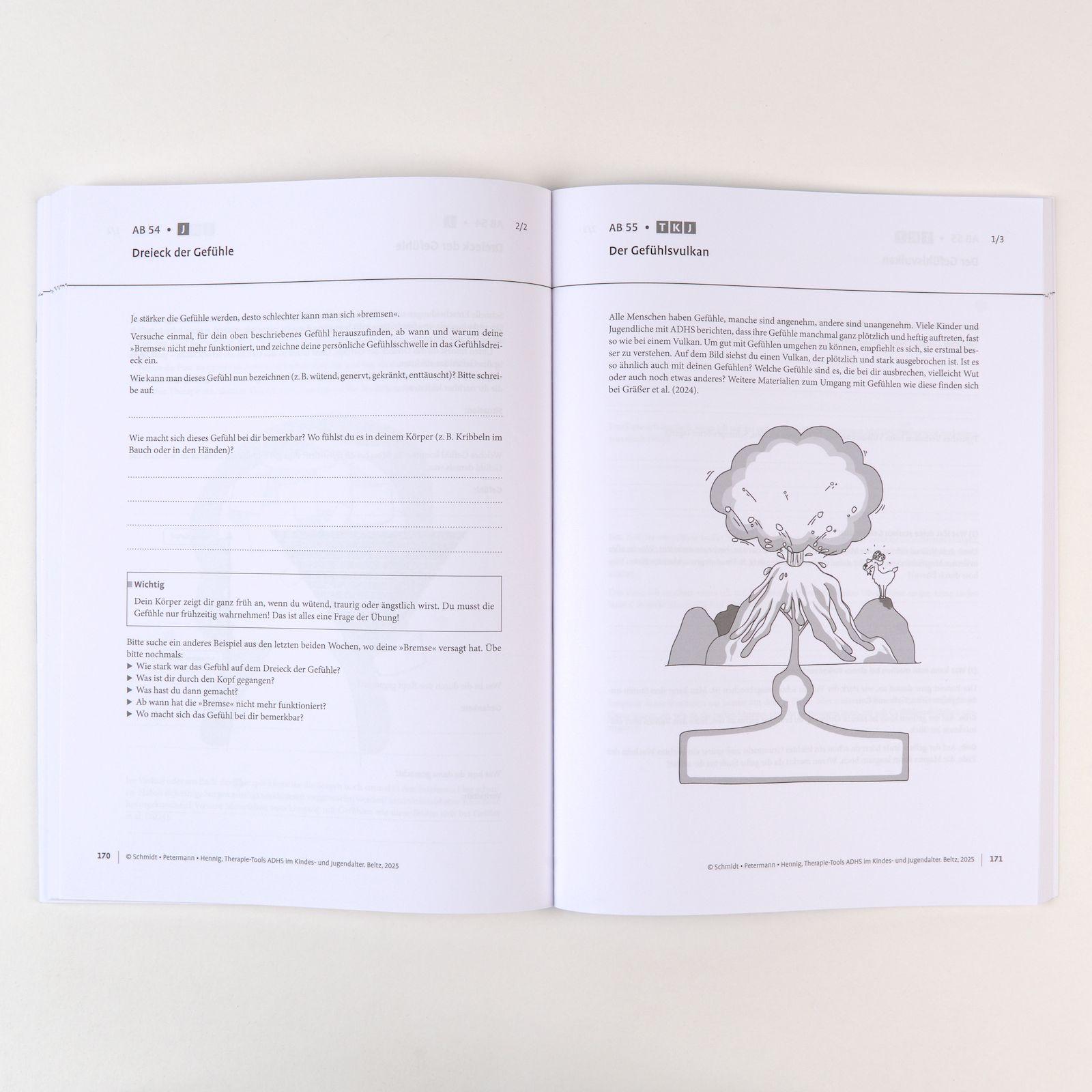 Beispielinhalt (Bild) Therapie-Tools ADHS im Kindes- und Jugendalter