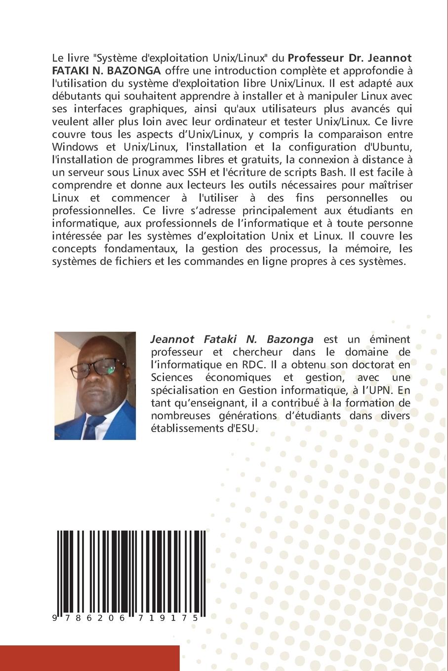 Rückseitencover Système d'exploitation Unix/Linux