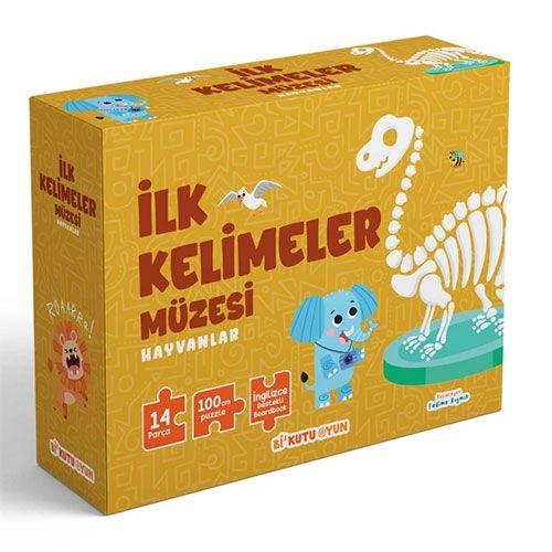 Vorderes Coverbild Ilk Kelimeler Müzesi - Hayvanlar Ingilizce Destekli Kitap ve Yapboz Seti