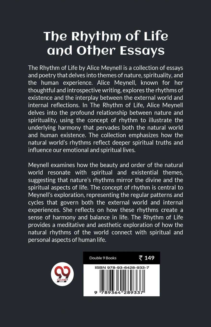 Rückseitencover The Rhythm of Life and Other Essays